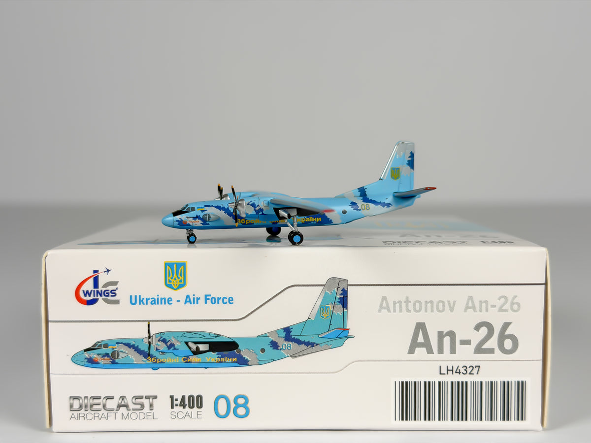 Ukrainian Air Force Antonov AN-26 1:400 JC Wings 08 (LH4327)