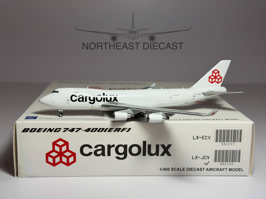 Cargolux Boeing 747-400F 1:400 JC Wings LX-JCV (XX4206)