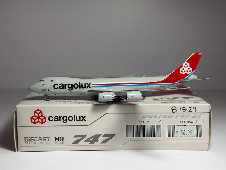 JC Wings 1:400 Cargolux Boeing 747-8F LX-VCE 50 Years XX40153