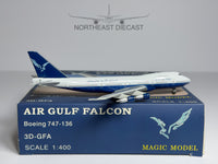Air Gulf Falcon Boeing 747-100 1:400 Magic Models 3D-GFA (MG3DGFA)