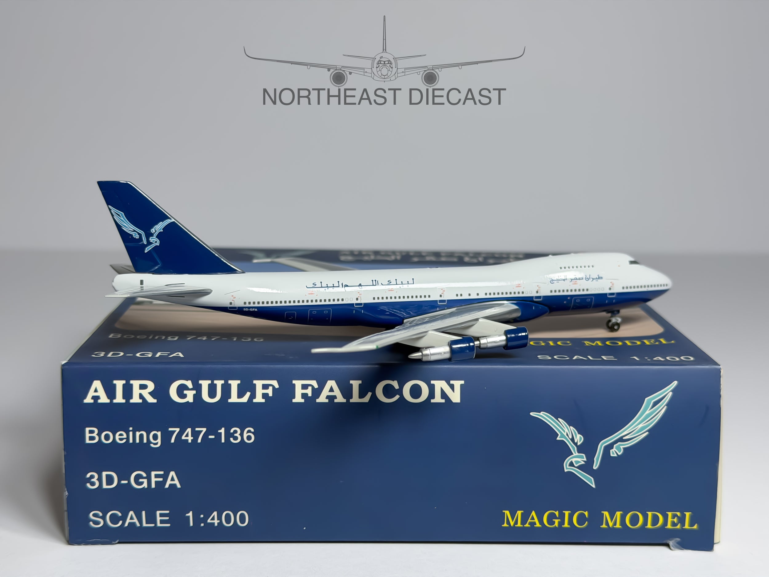 Air Gulf Falcon Boeing 747-100 1:400 Magic Models 3D-GFA (MG3DGFA)
