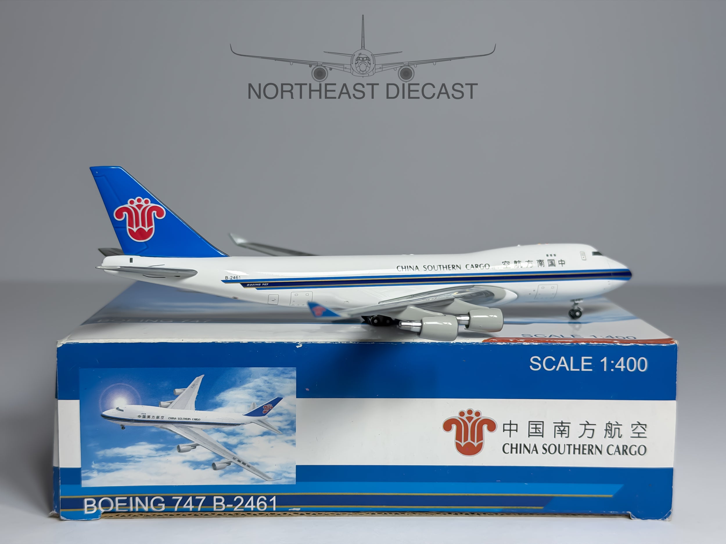 China Southern Cargo Boeing 747-400F 1:400 Magic Models B-2461 (MG400B2461)