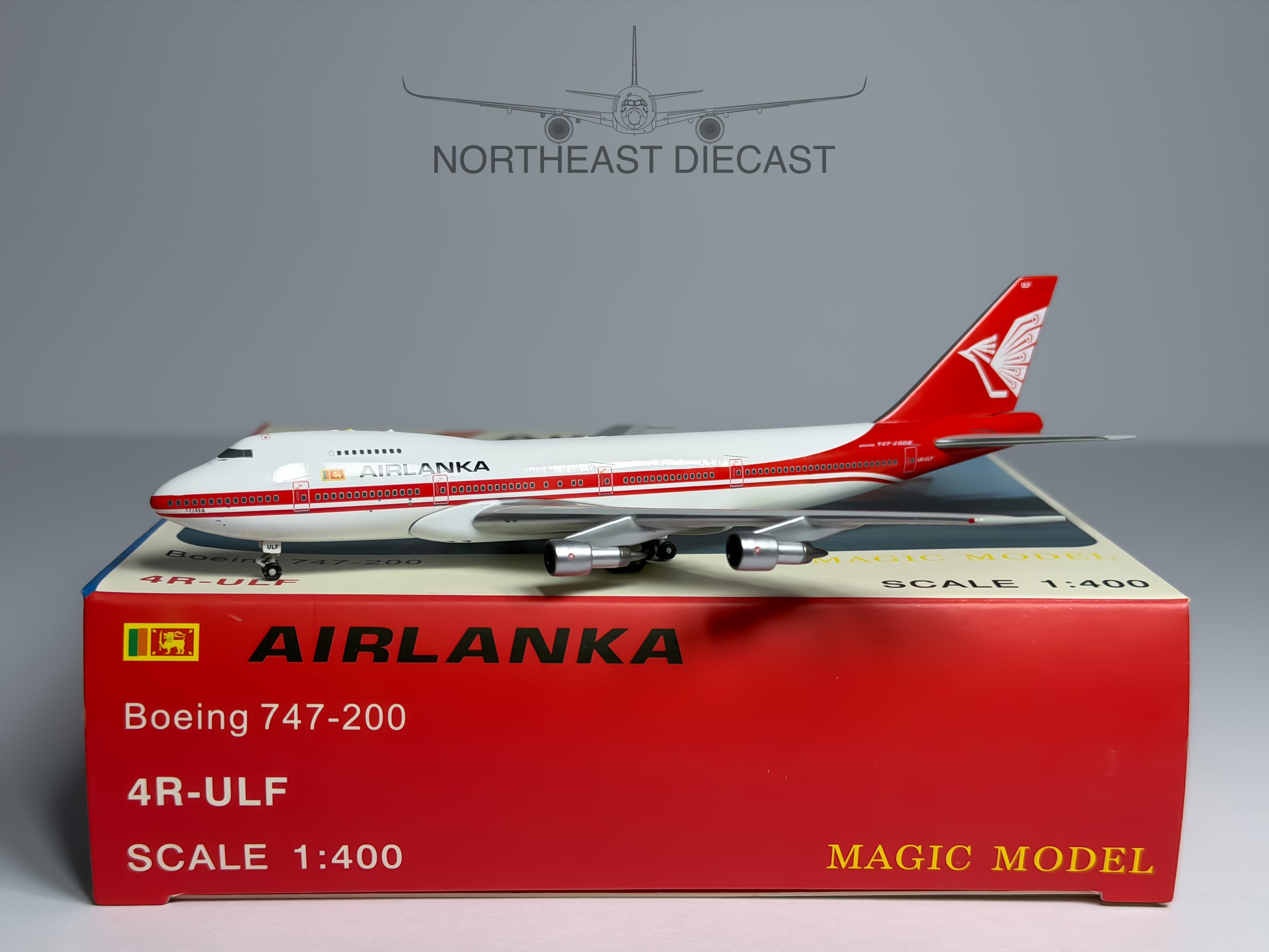 Air Lanka Boeing 747-200 1:400 Magic Models 4R-ULF (MG4RULF)
