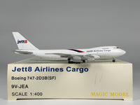 Jett8 Airlines Cargo Boeing 747-200F 1:400 Magic Models 9V-JEA (MG9VJEA)
