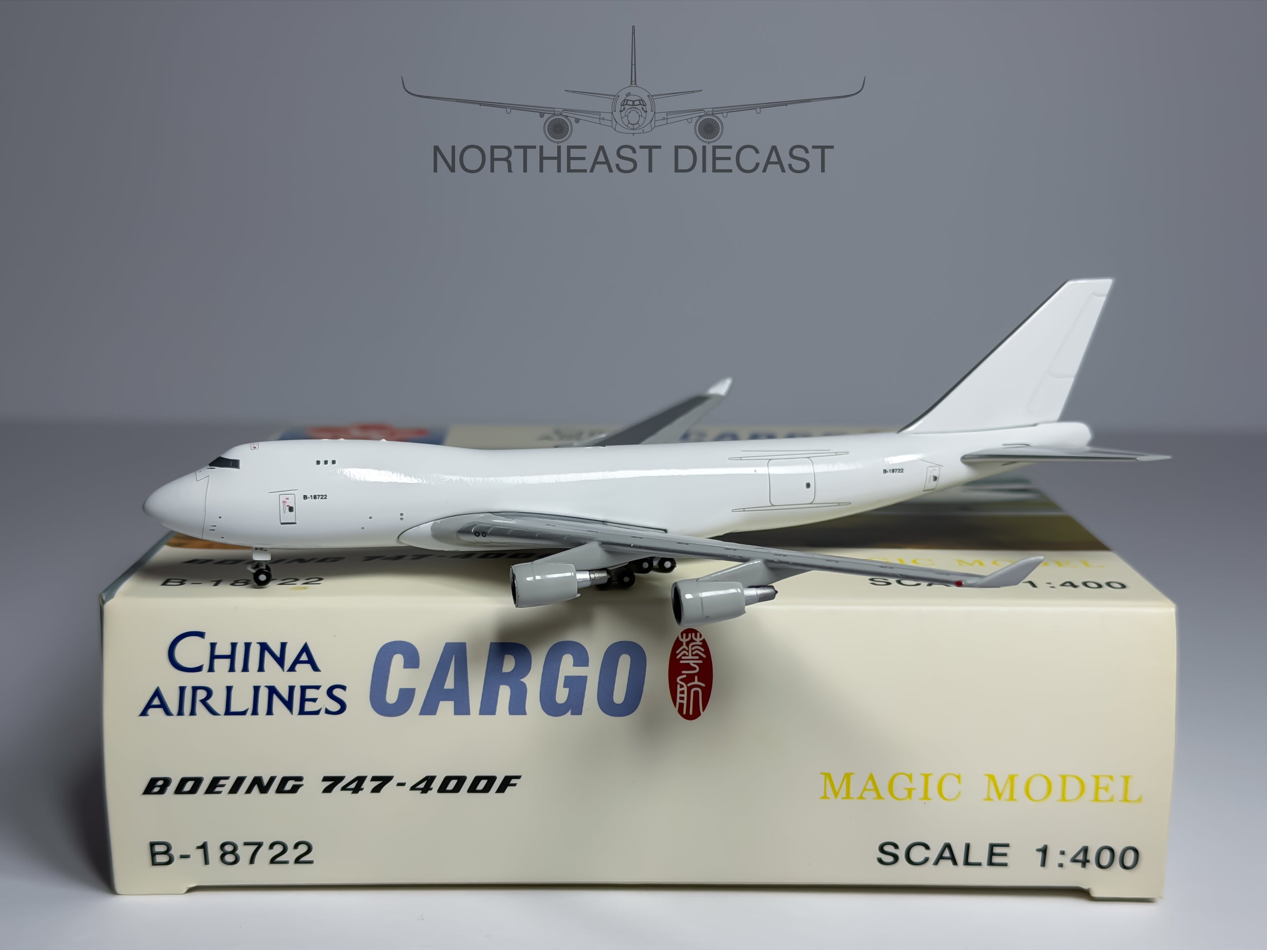 China Airlines Cargo Boeing 747-400F 1:400 Magic Models B-18722 (MGB18722)