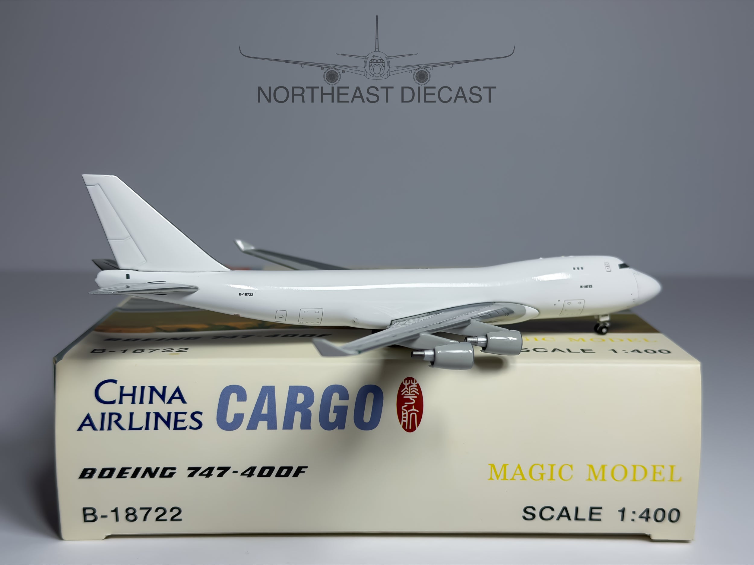 China Airlines Cargo Boeing 747-400F 1:400 Magic Models B-18722 (MGB18722)