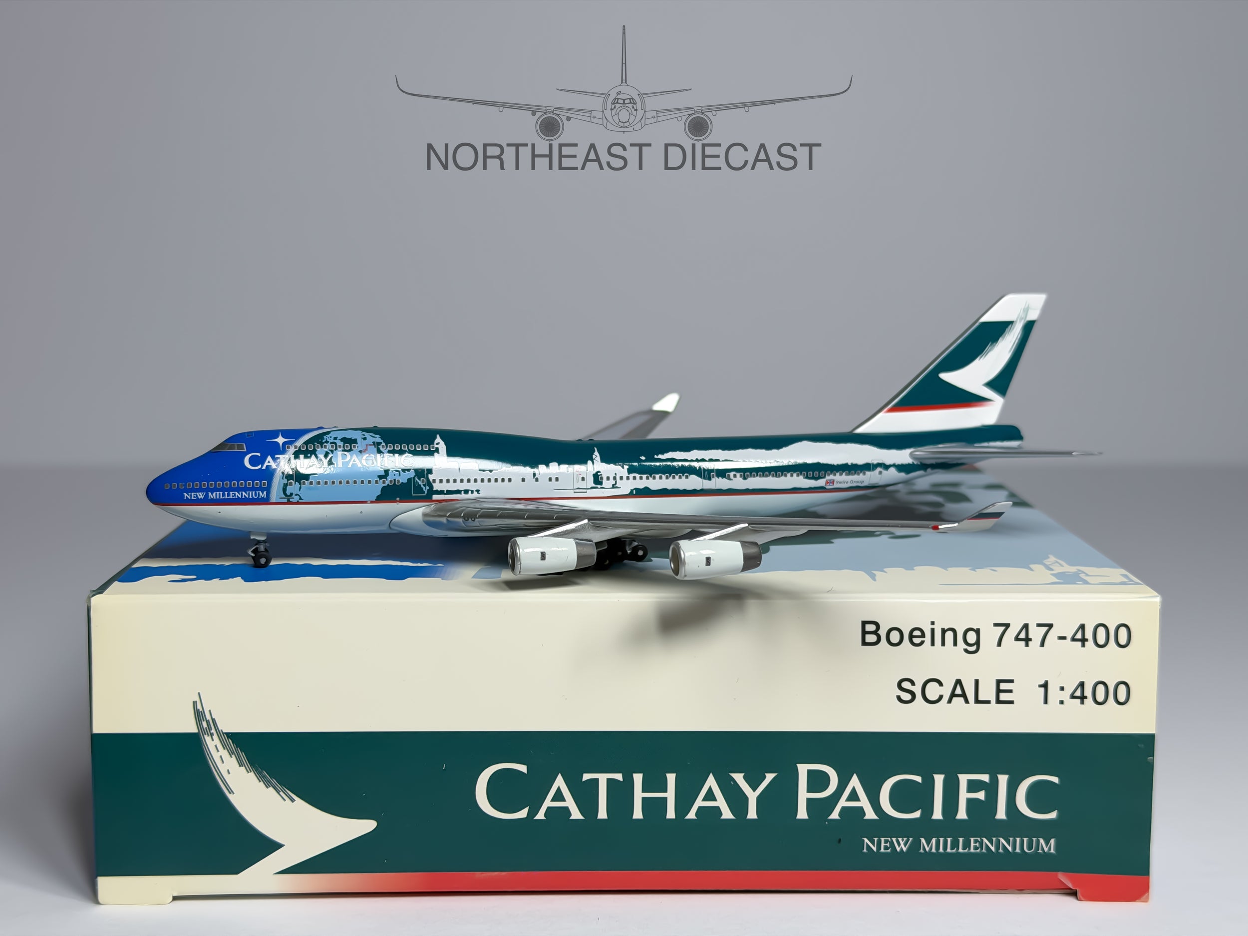 Cathay Pacific Boeing 747-400 1:400 Magic Models Fantasy (MGCATHAY744B)