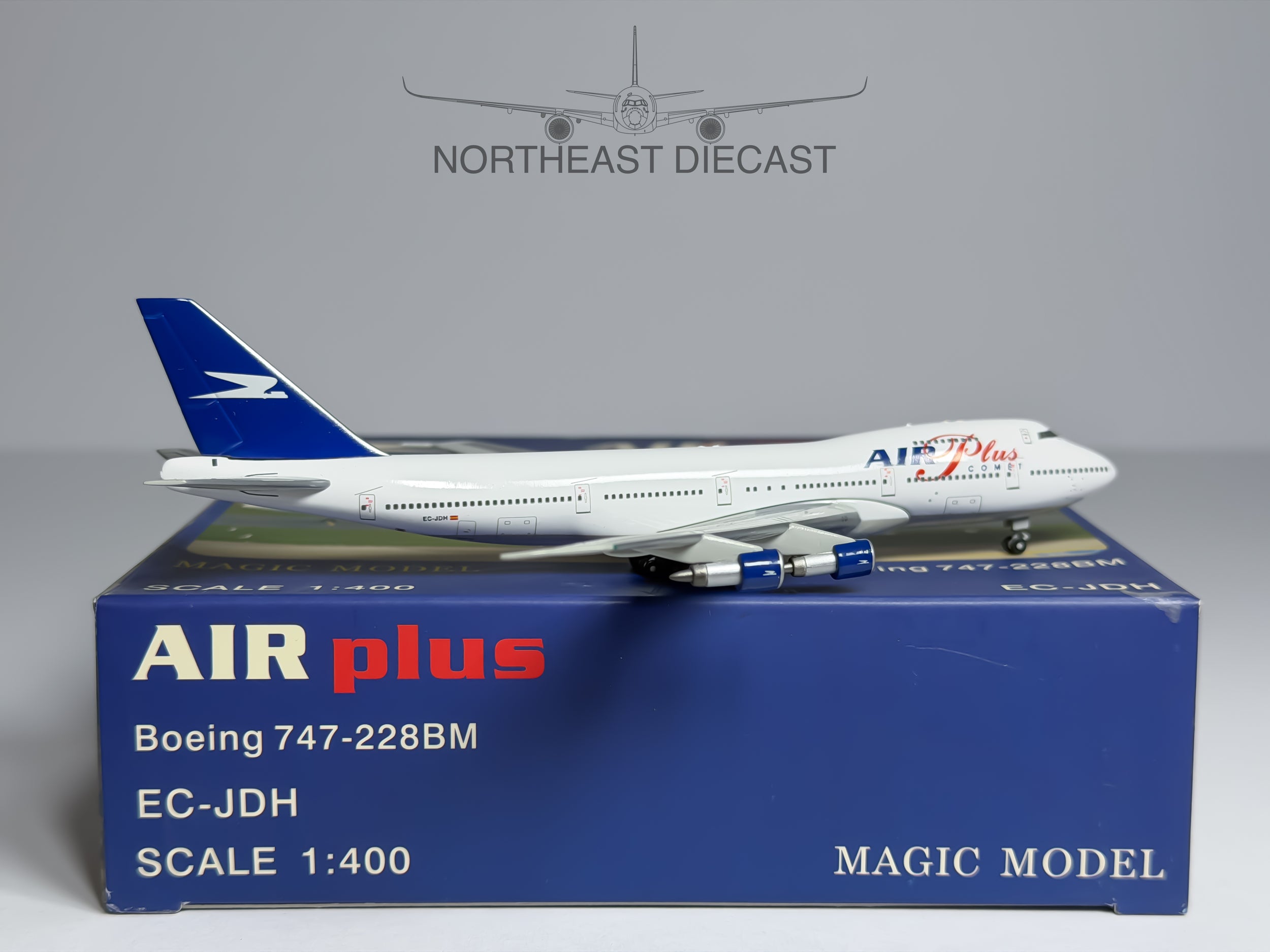 Air Plus Comet Boeing 747-200BM 1:400 Magic Models EC-JDH (MGECJDH)