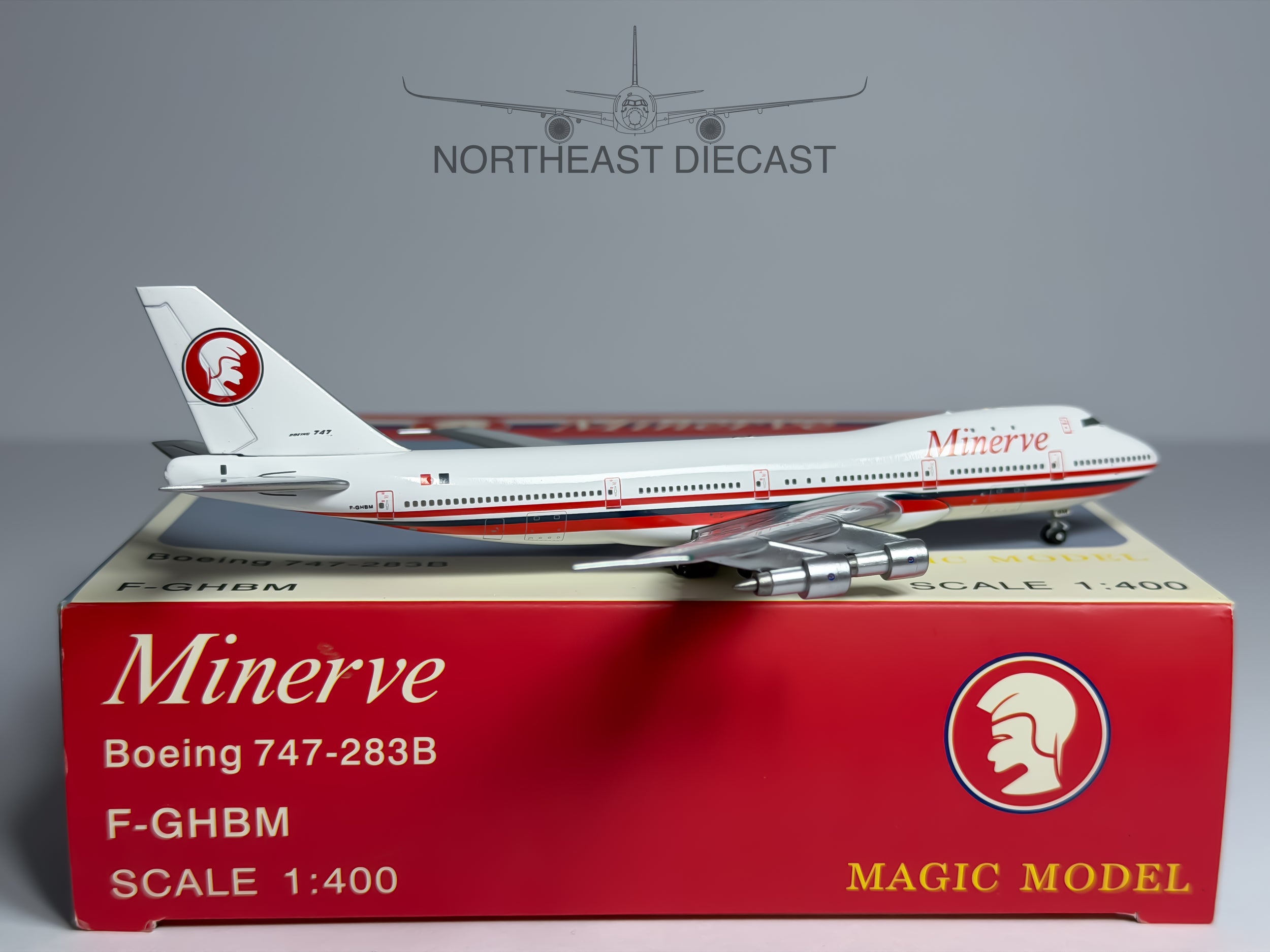 Minerve Boeing 747-200 1:400 Magic Models F-GHBM (MGFGHBM)