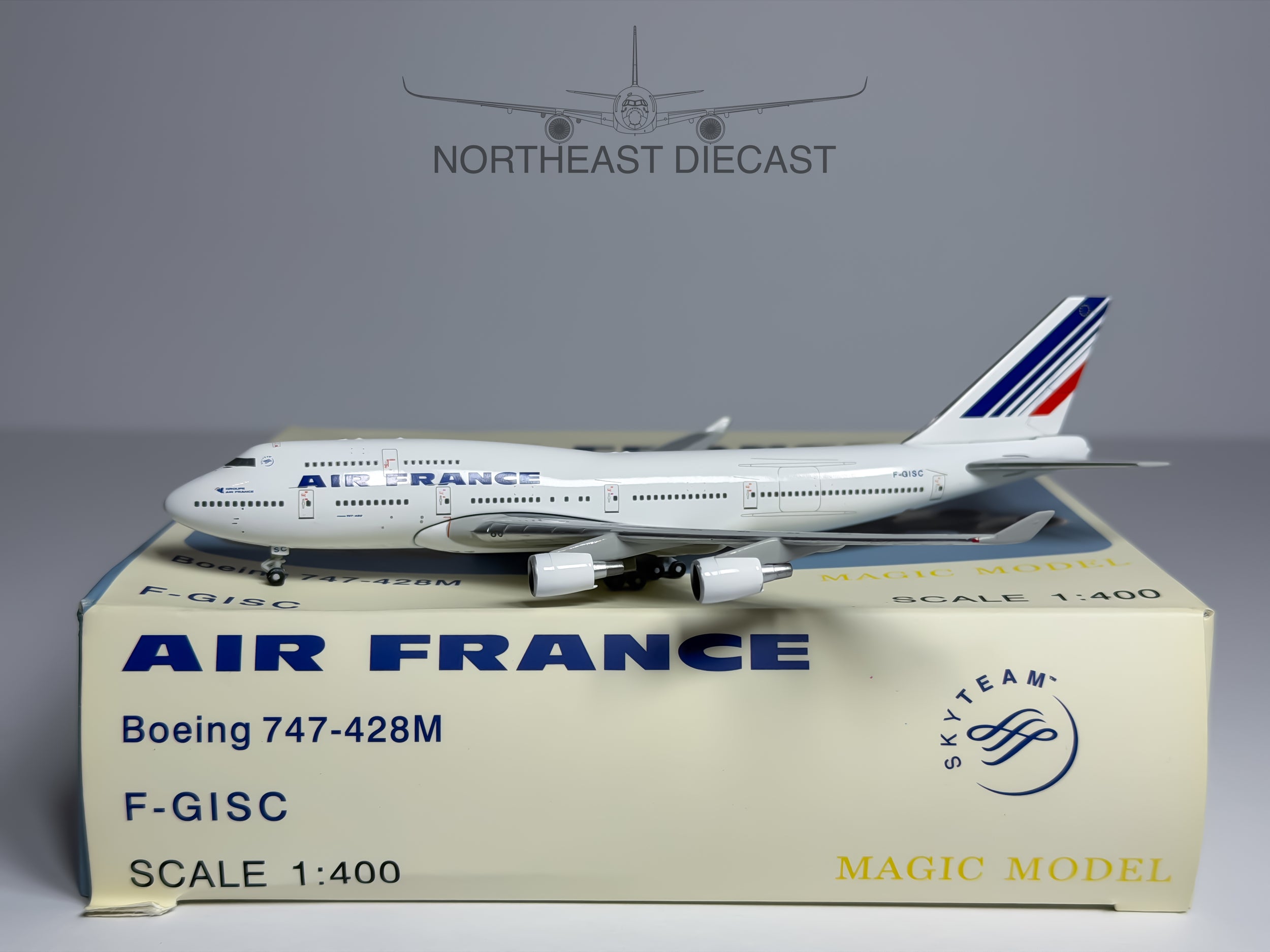 Air France Boeing 747-400 1:400 Magic Models F-GISC (MGFGISC)