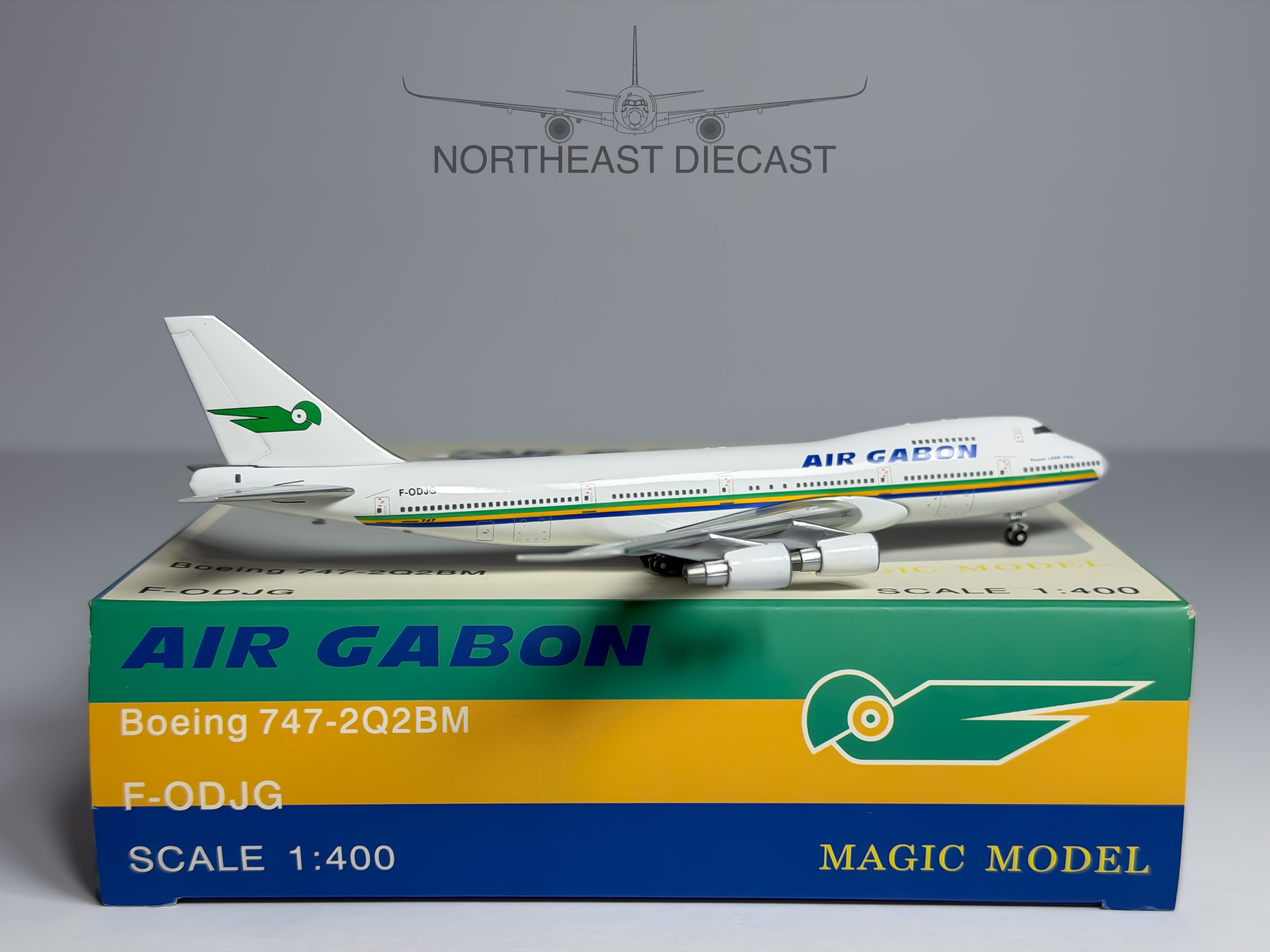 Air Gabon Boeing 747-200 1:400 Magic Models F-ODJG (MGFODJG)
