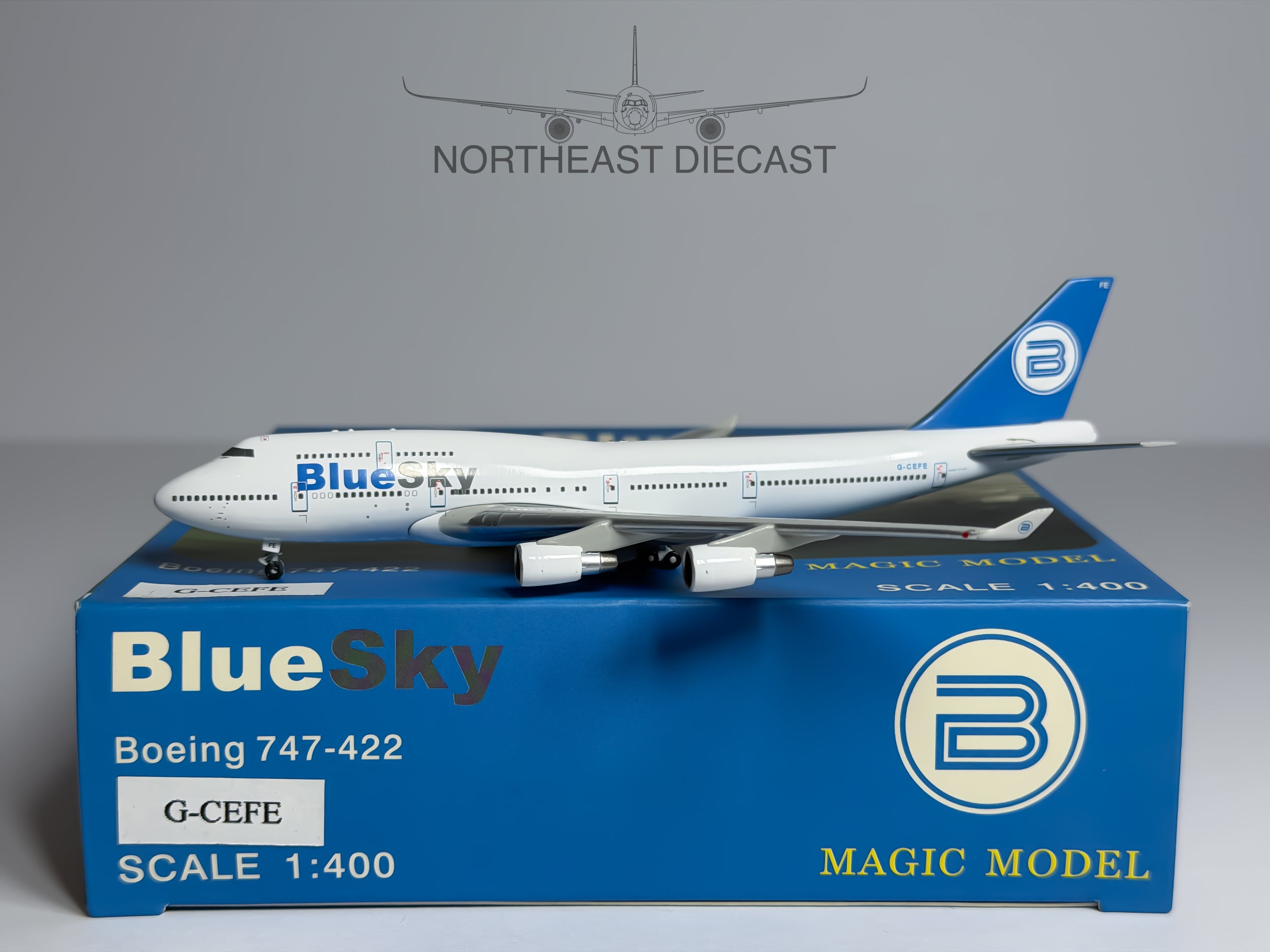 Blue Sky Boeing 747-400 1:400 Magic Models G-CEFE (MGGCEFE)