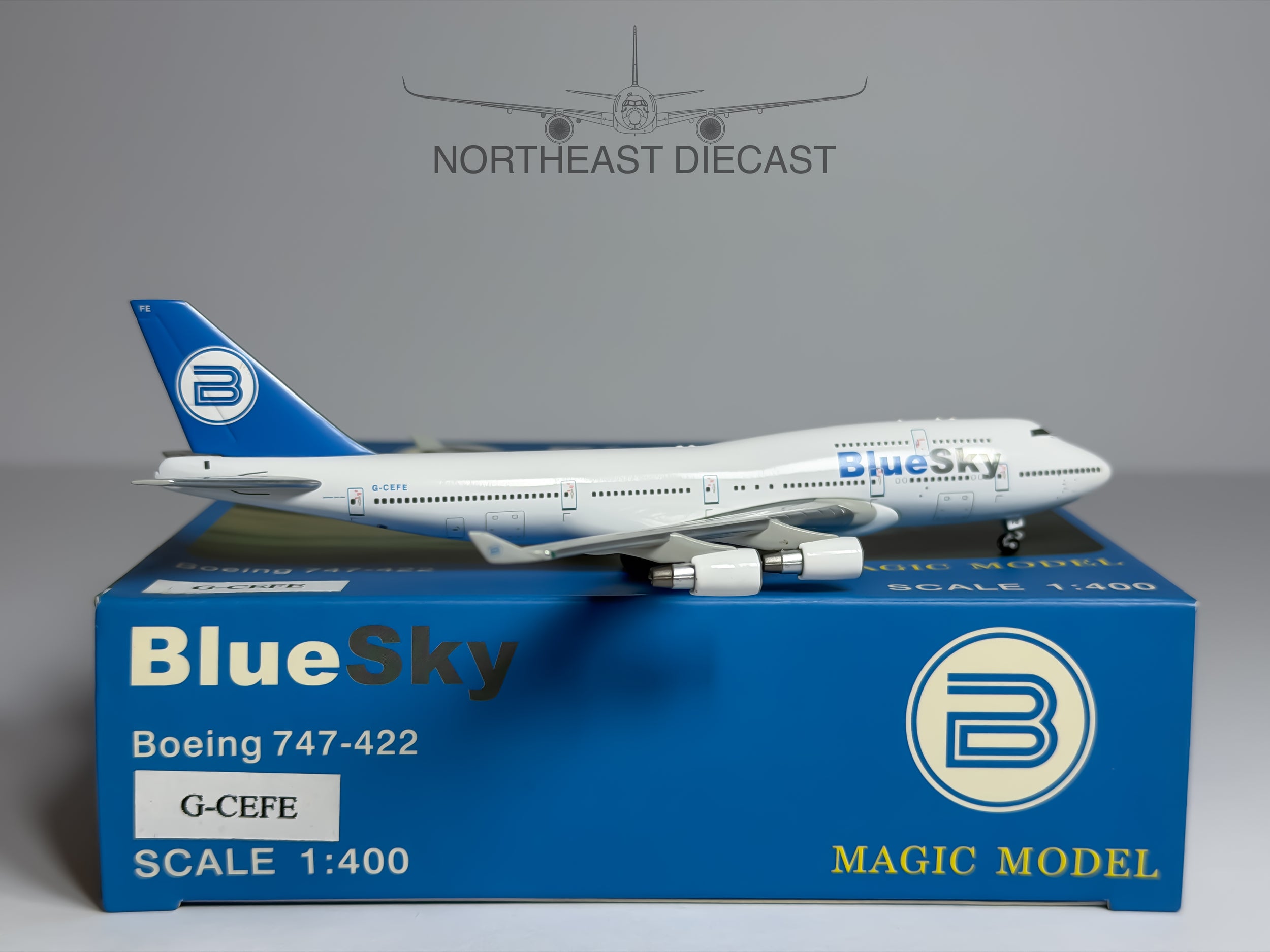 Blue Sky Boeing 747-400 1:400 Magic Models G-CEFE (MGGCEFE)
