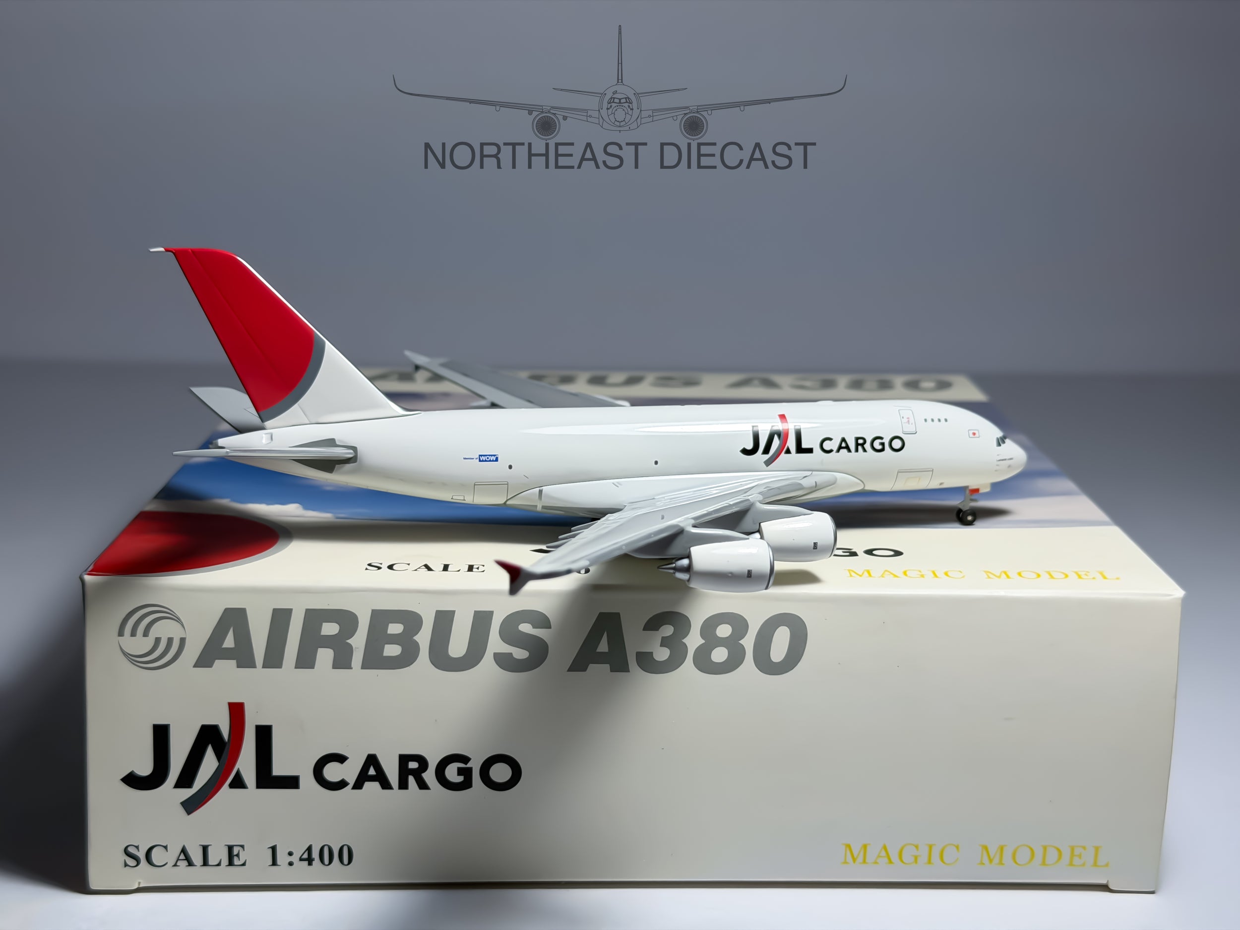 JAL Cargo Airbus A380-800 1:400 Magic Models Fantasy (MGJALCARGO380)