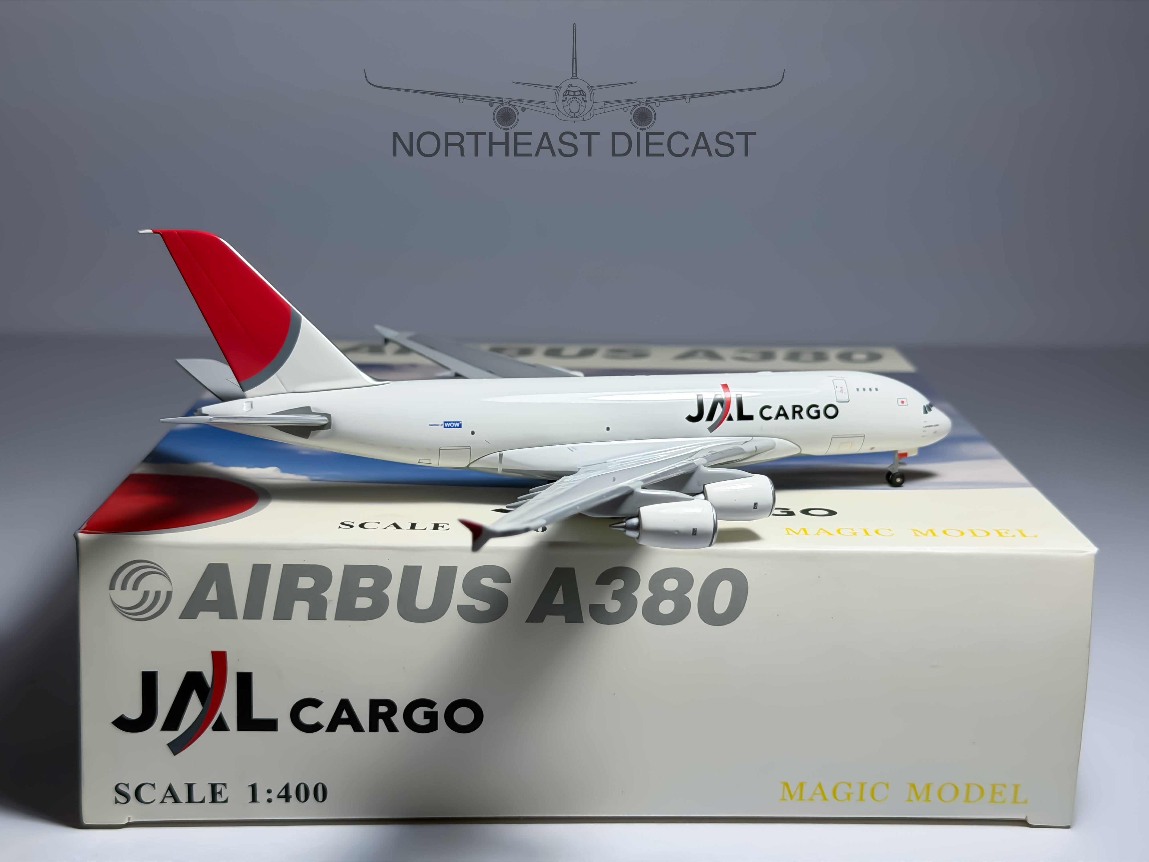 JAL Cargo Airbus A380-800 1:400 Magic Models Fantasy (MGJALCARGO380)