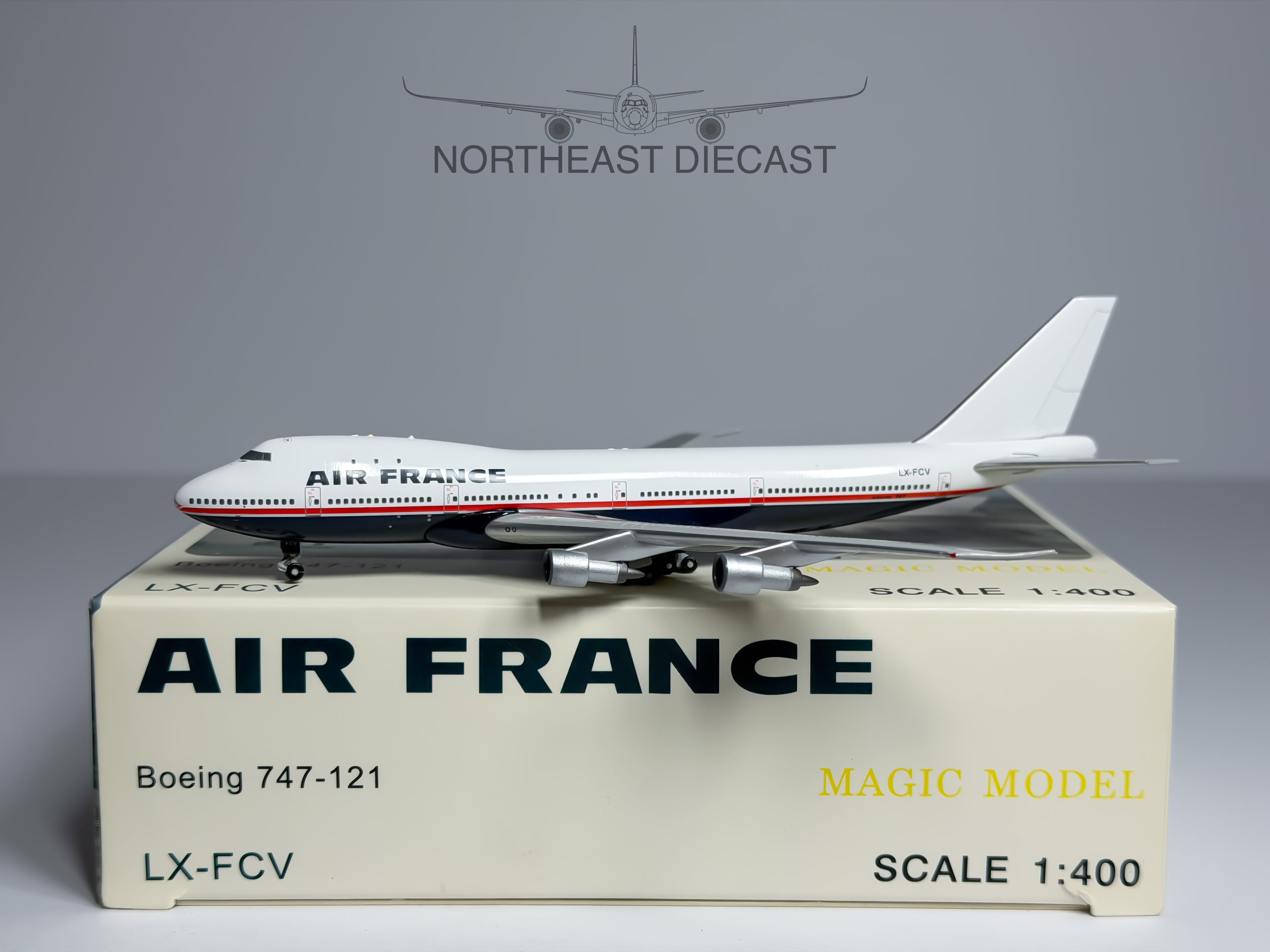 Air France Boeing 747-100 1:400 Magic Models LX-FCV (MGLXFCV)