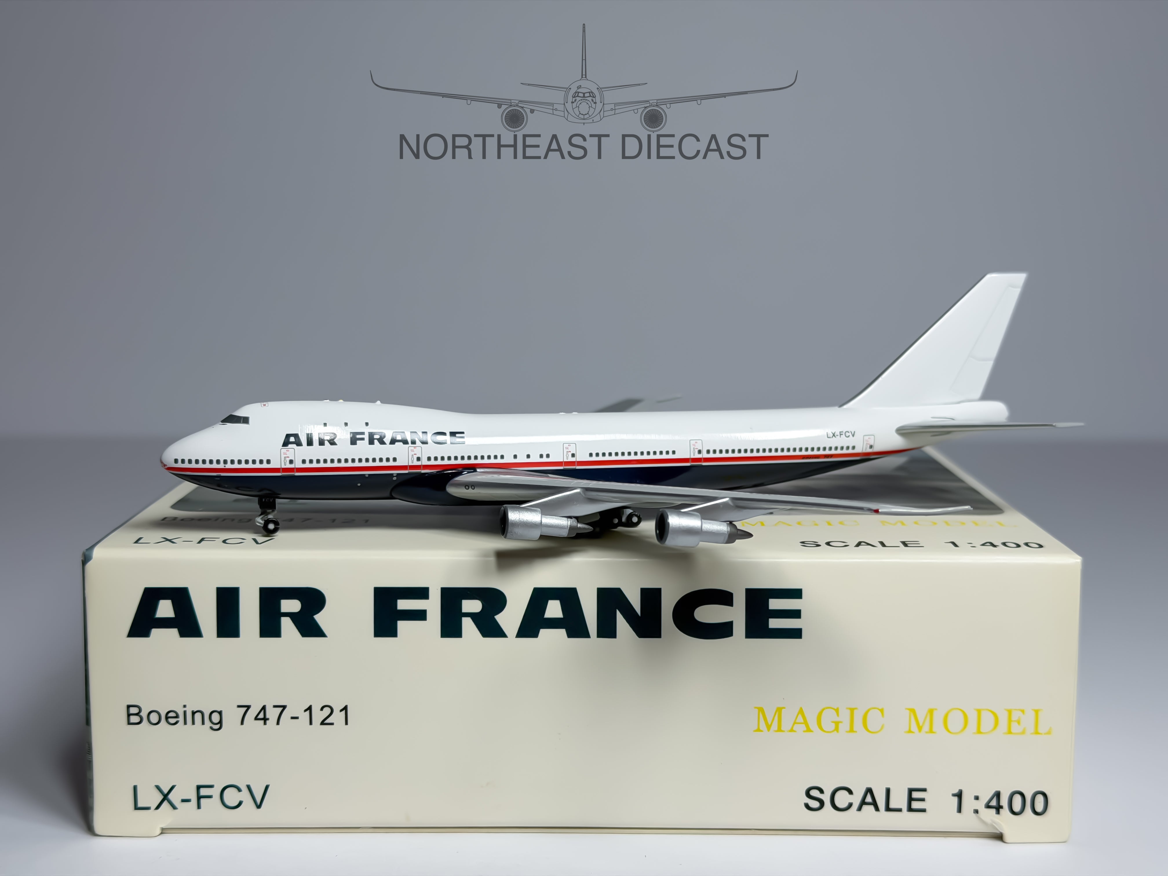 Air France Boeing 747-100 1:400 Magic Models LX-FCV (MGLXFCV)