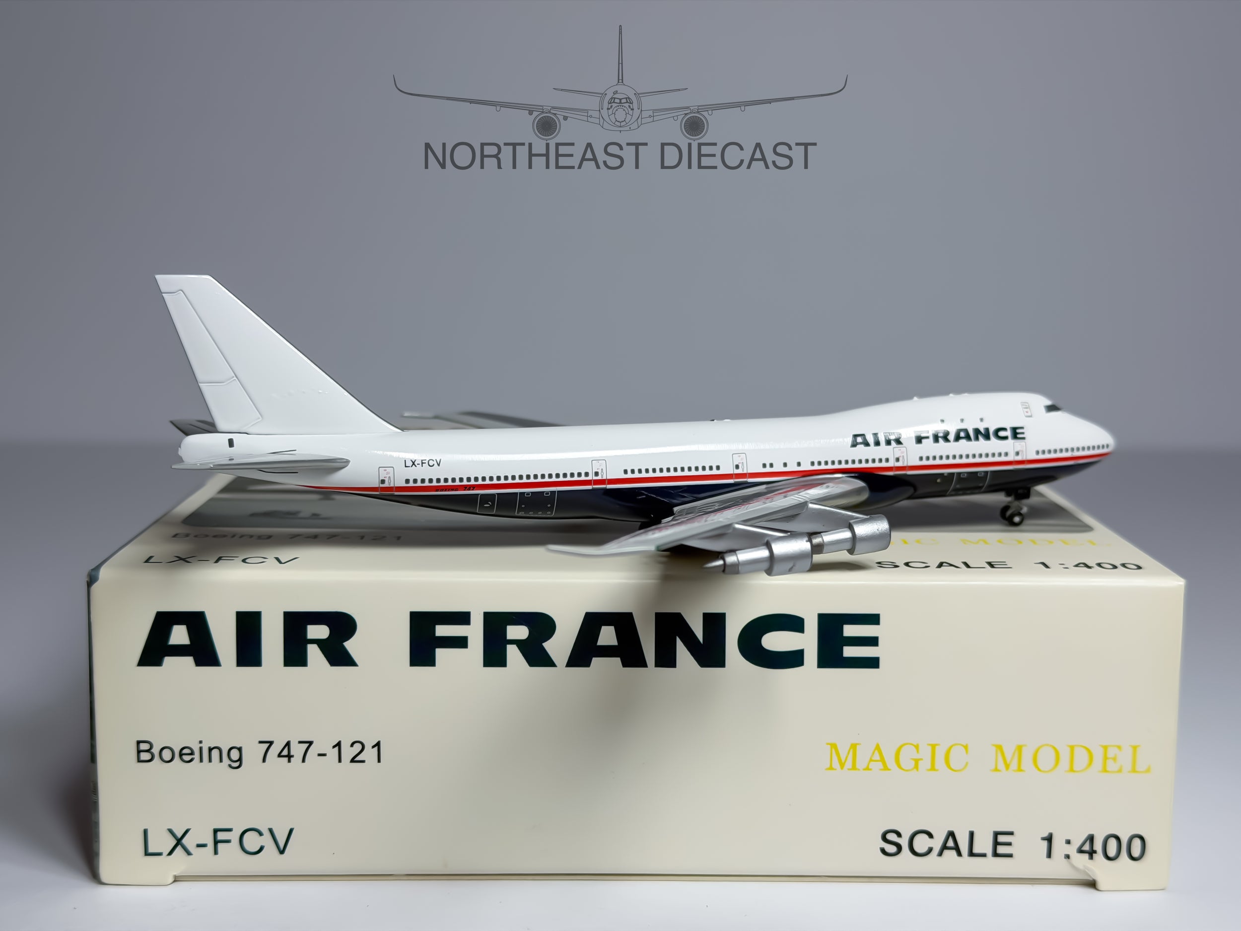 Air France Boeing 747-100 1:400 Magic Models LX-FCV (MGLXFCV)