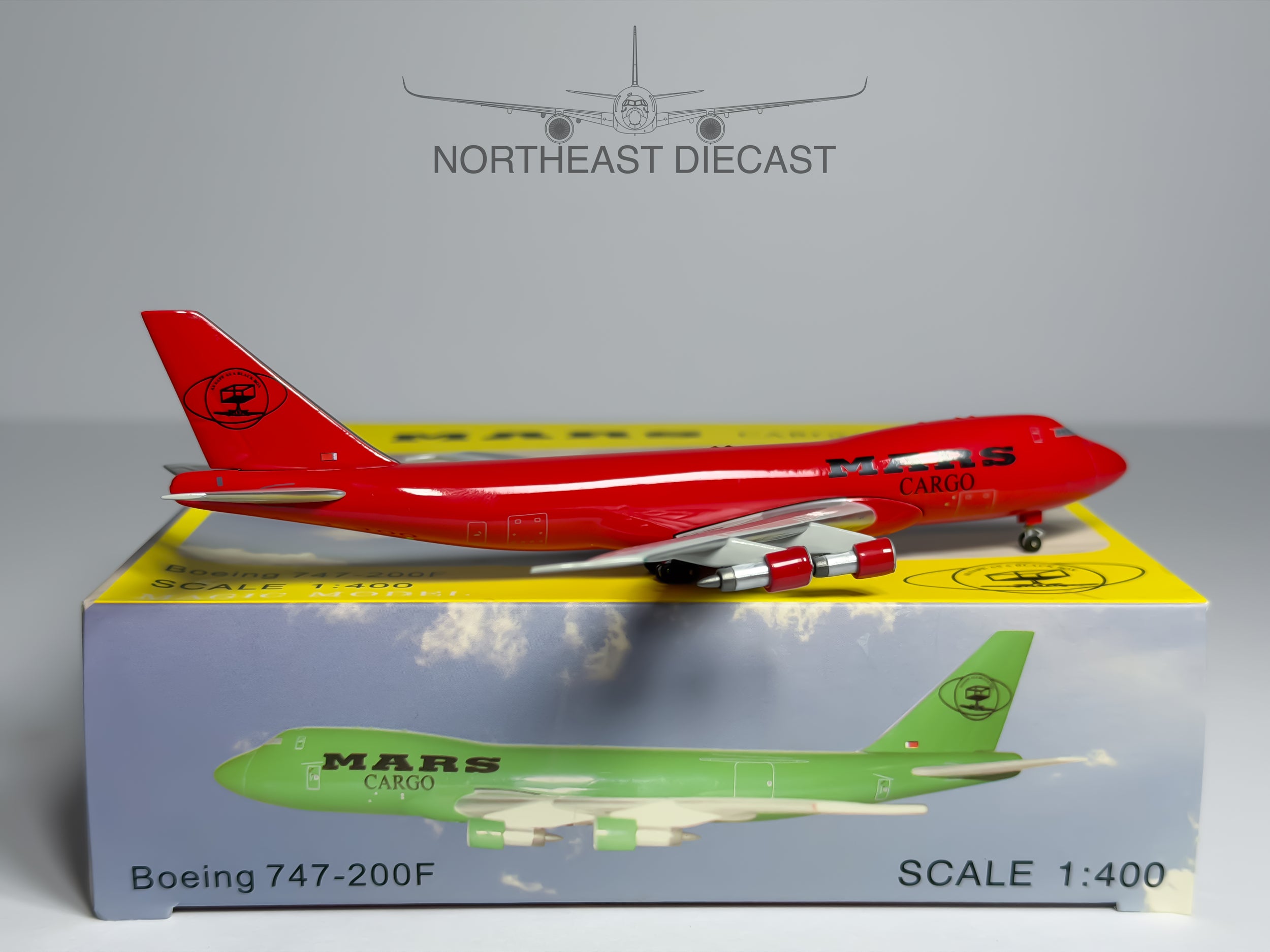 MARS Cargo Boeing 747-200F 1:400 Magic Models Fantasy (MGMARS747RED)
