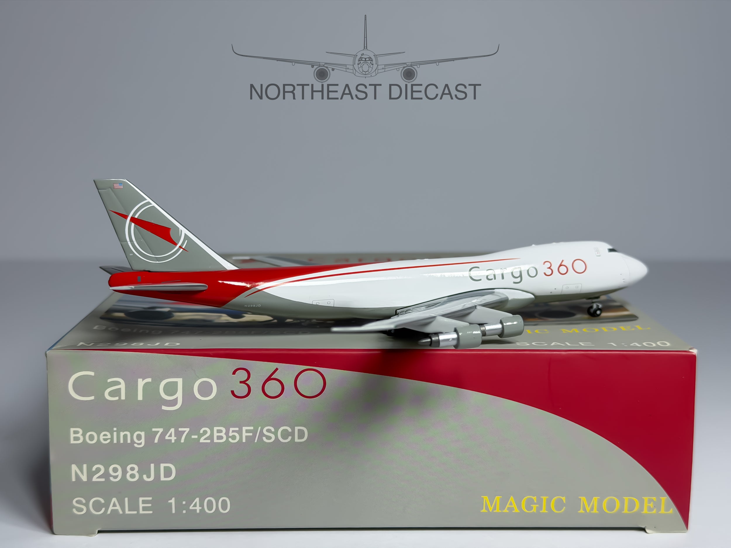 Cargo 360 Boeing 747-200 1:400 Magic Models N298JD (MGN298JD)