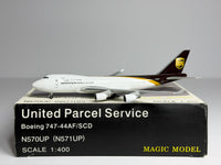 UPS United Parcel Service Boeing 747-400F 1:400 Magic Models N570UP (MGN570UP)