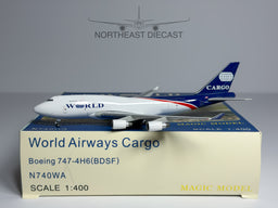 World Airways Cargo Boeing 747-400F 1:400 Magic Models N740WA (MGN740WA)