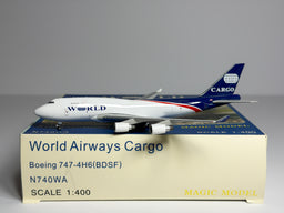 World Airways Cargo Boeing 747-400F 1:400 Magic Models N740WA (MGN740WA)