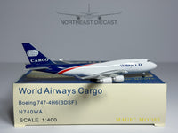 World Airways Cargo Boeing 747-400F 1:400 Magic Models N740WA (MGN740WA)