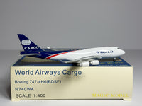 World Airways Cargo Boeing 747-400F 1:400 Magic Models N740WA (MGN740WA)