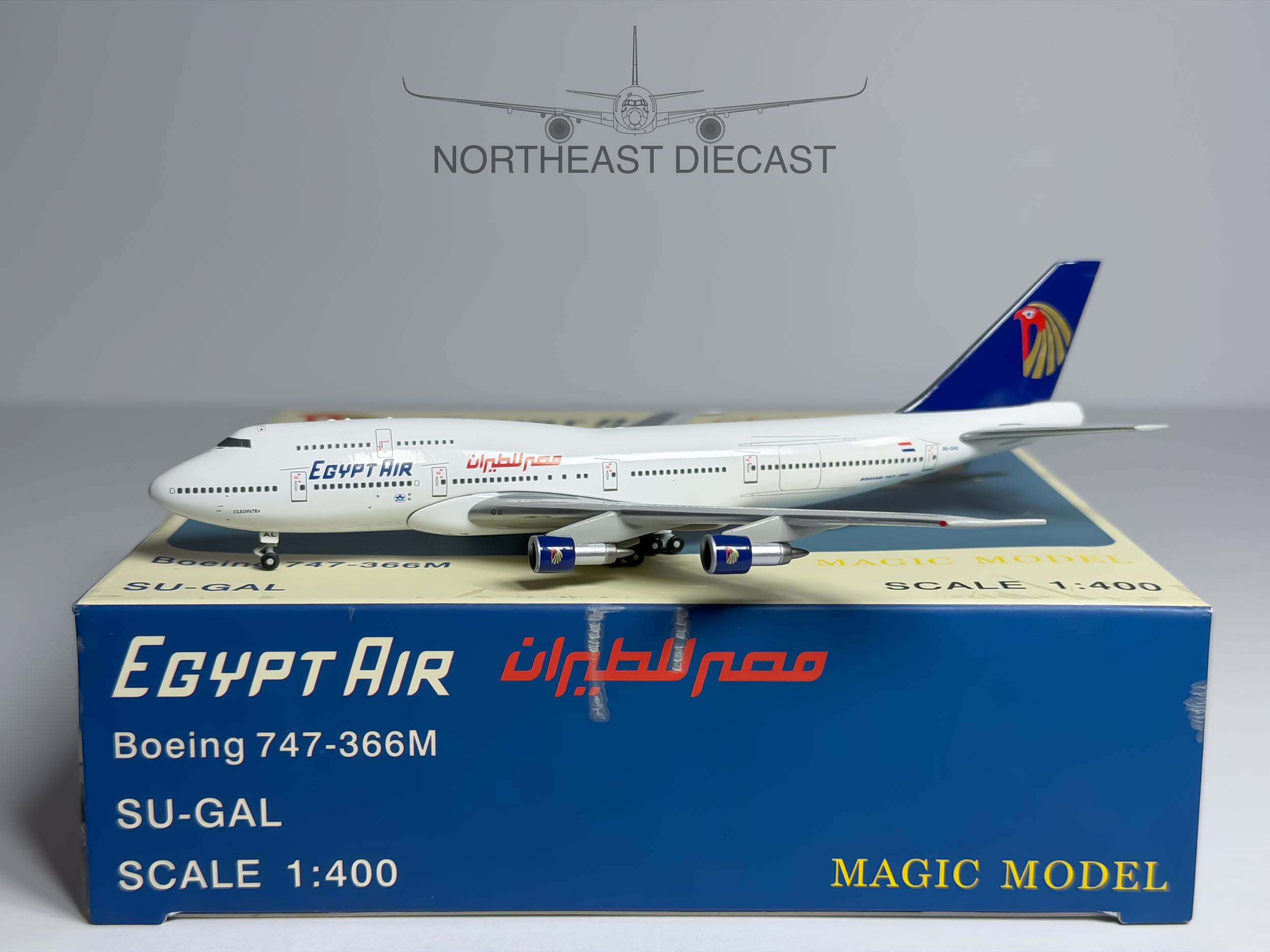 Egypt Air Boeing 747-300 1:400 Magic Models SU-GAL (MGSUGAL)