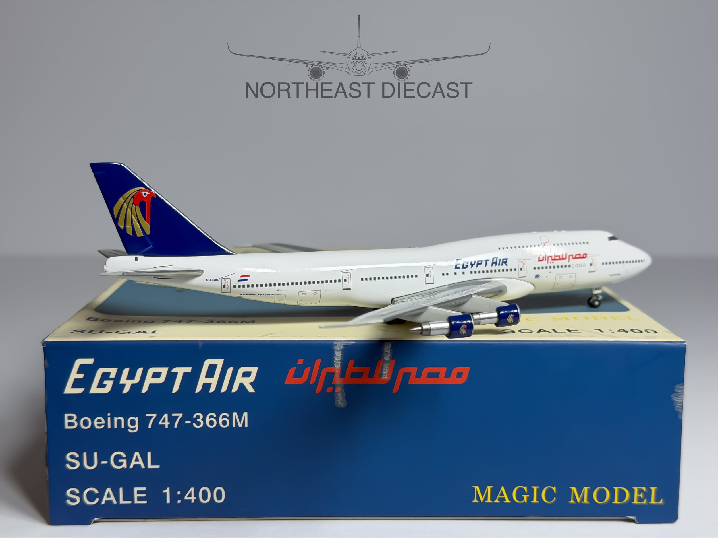 Egypt Air Boeing 747-300 1:400 Magic Models SU-GAL (MGSUGAL)