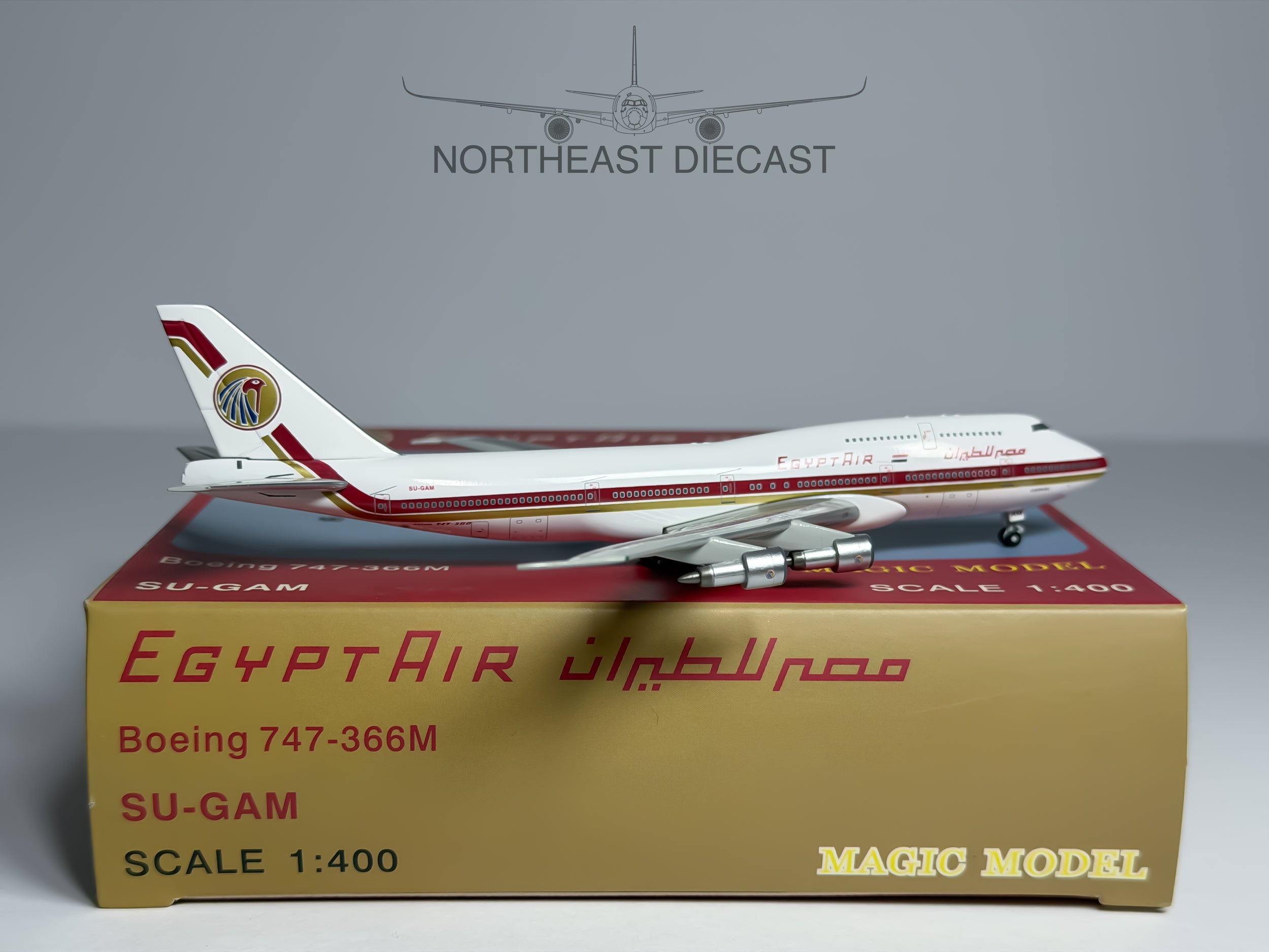 Egypt Air Boeing 747-300 1:400 Magic Models SU-GAM (MGSUGAM)