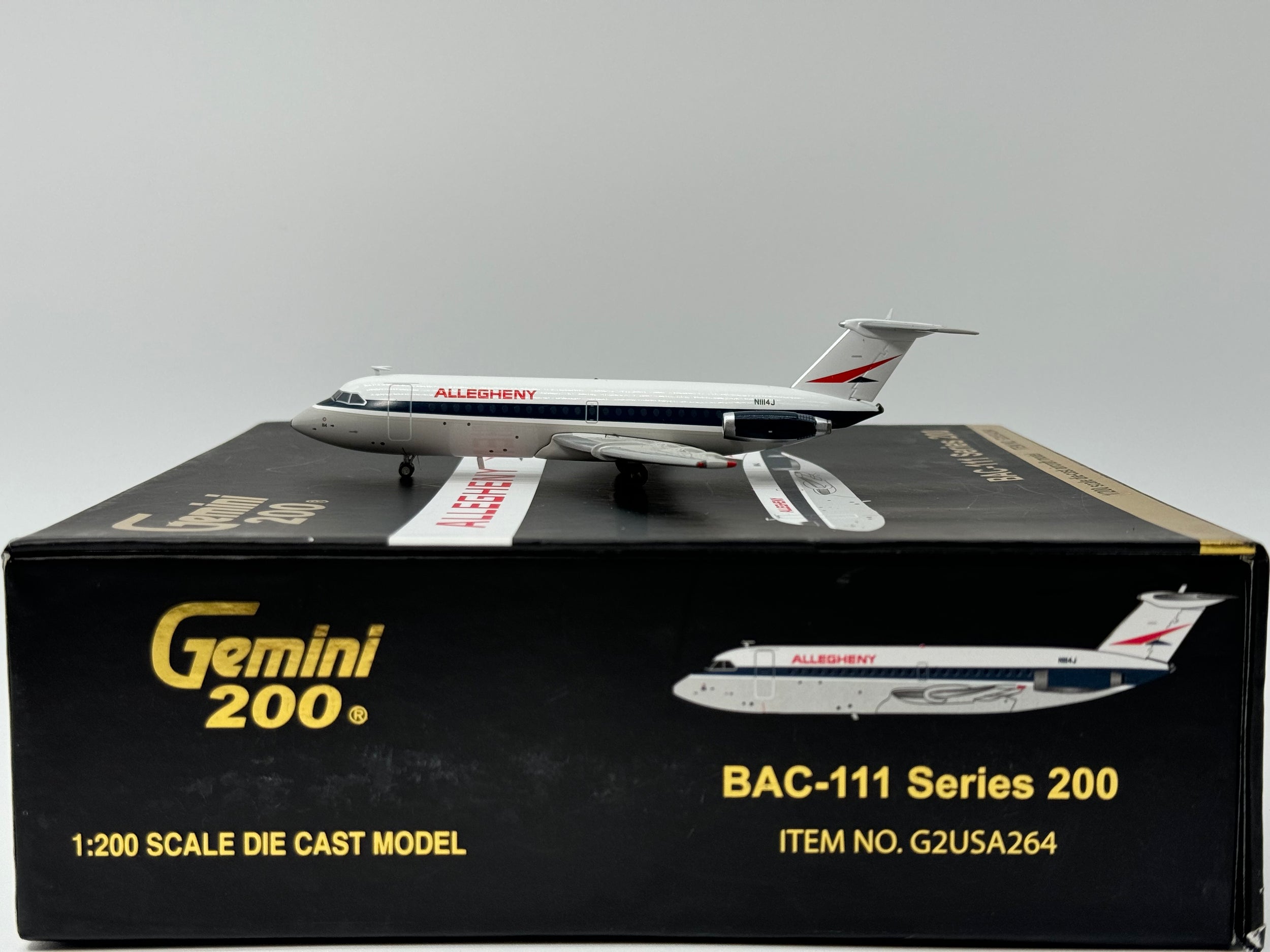 Gemini Jets 1:200 Allegheny BAC 1-11 N1114J G2USA264