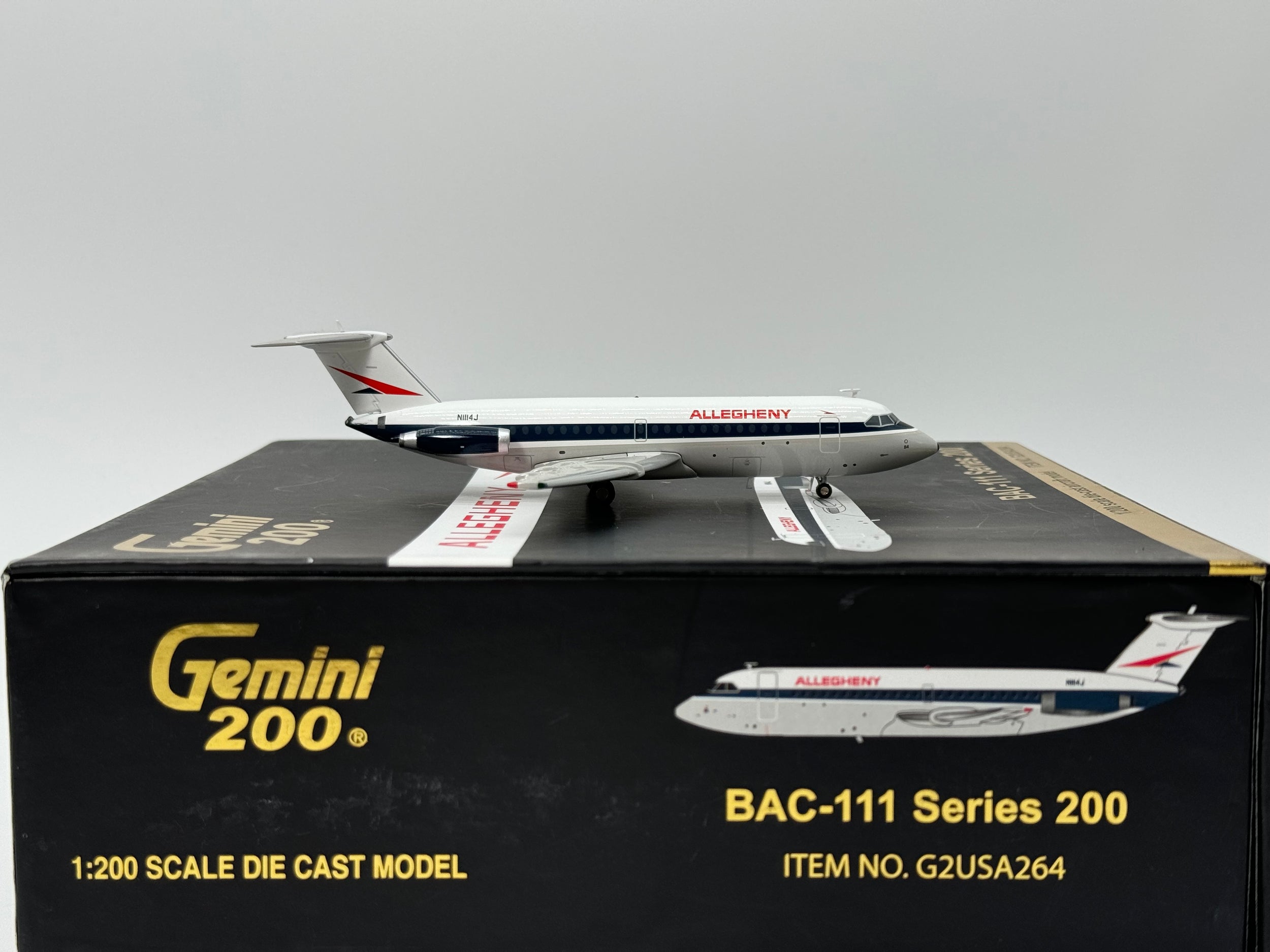Gemini Jets 1:200 Allegheny BAC 1-11 N1114J G2USA264