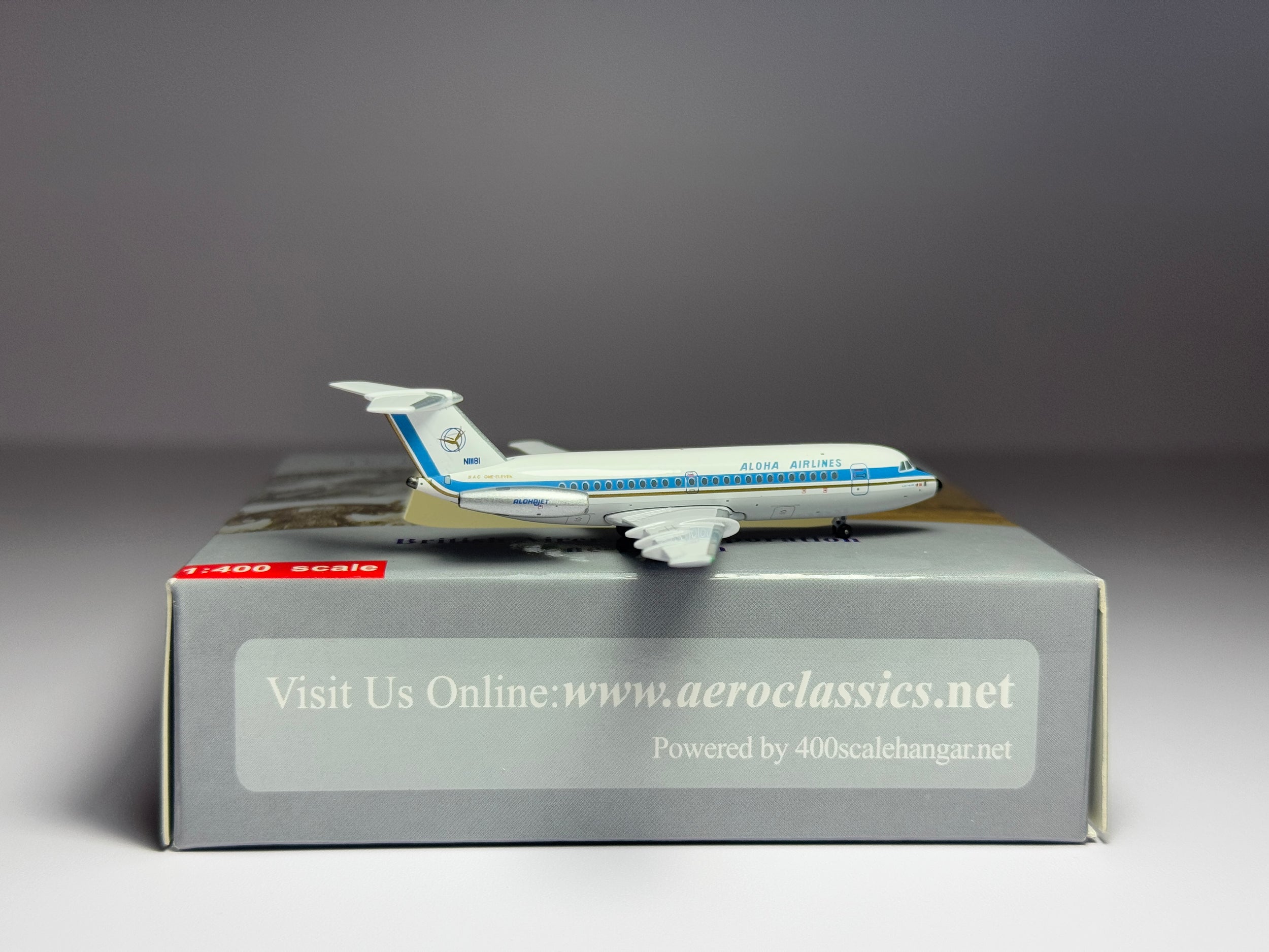 Aeroclassics 1:400 Aloha Airlines BAC 111 N11181 Queen Kapiolani ACN11181