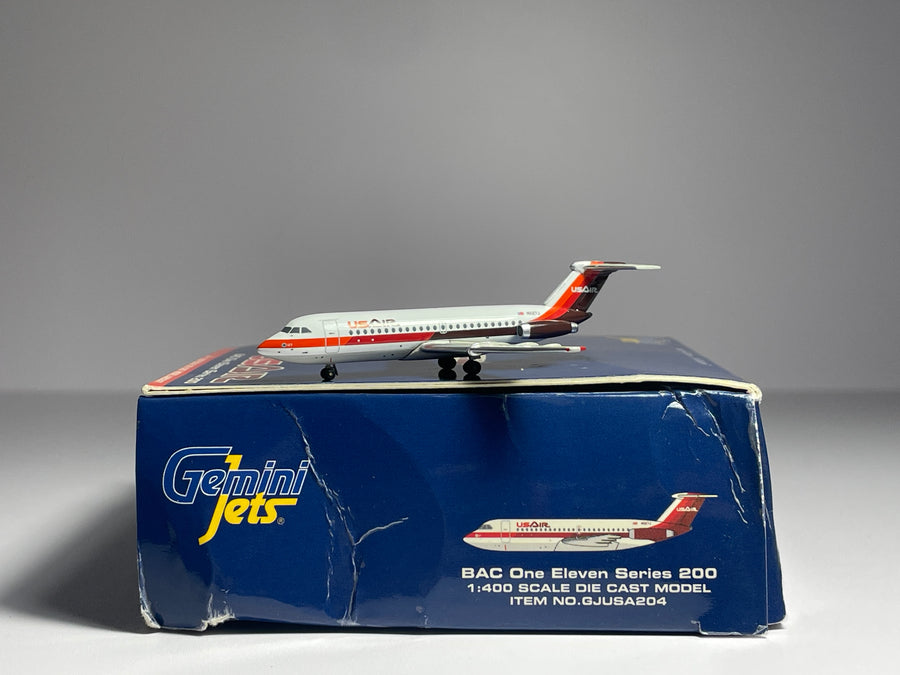 Gemini Jets 1:400 USAir BAC 111 N1127J white livery GJUSA204