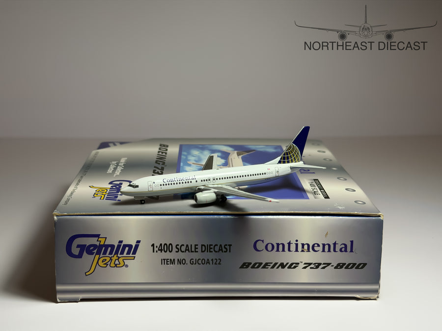 Continental Airlines Boeing 737-800 1:400 Gemini Jets N12216 (GJCOA122)