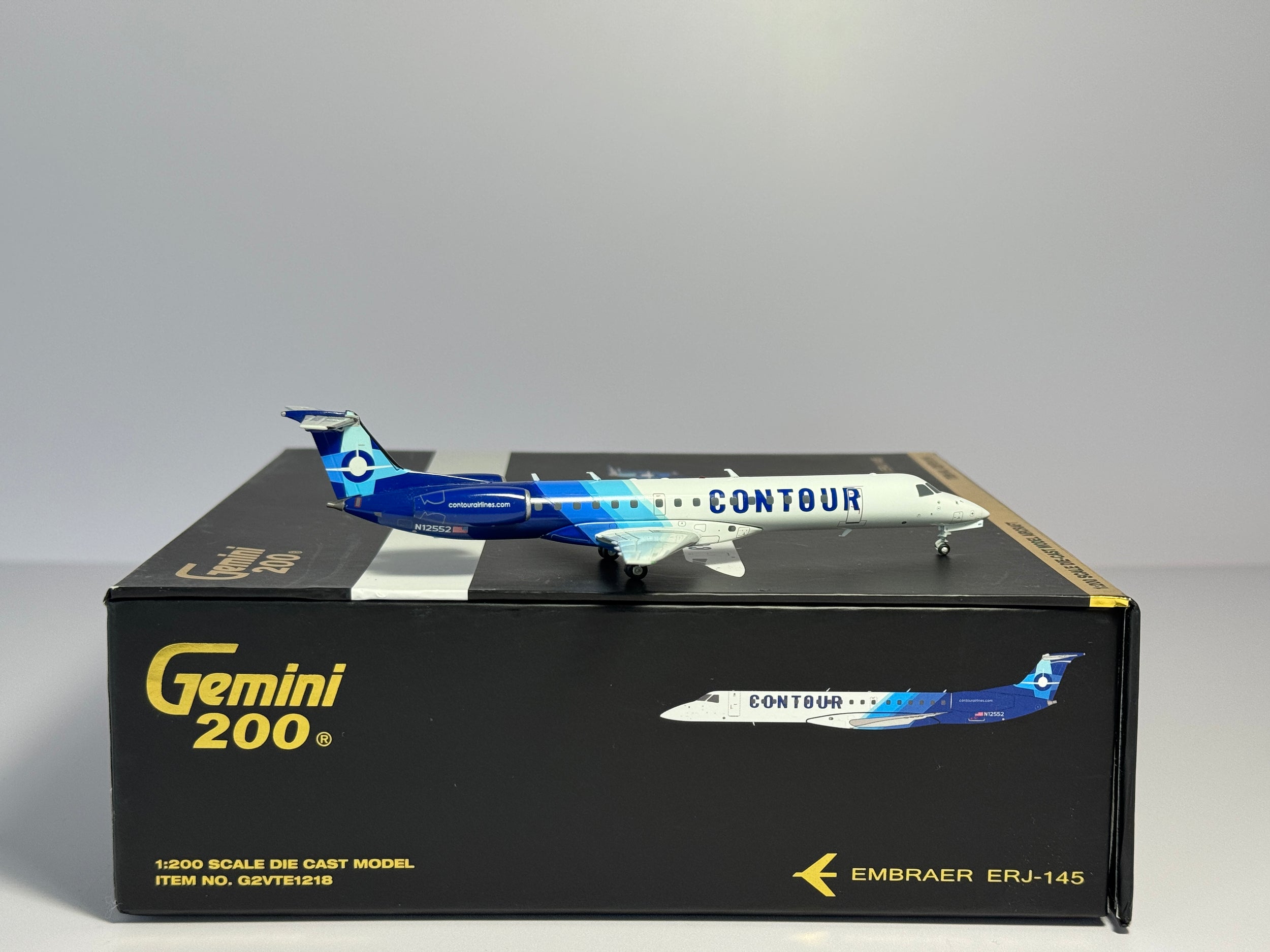 Gemini Jets 1:200 Contour Embraer E145 N12552 current scheme G2VTE1218