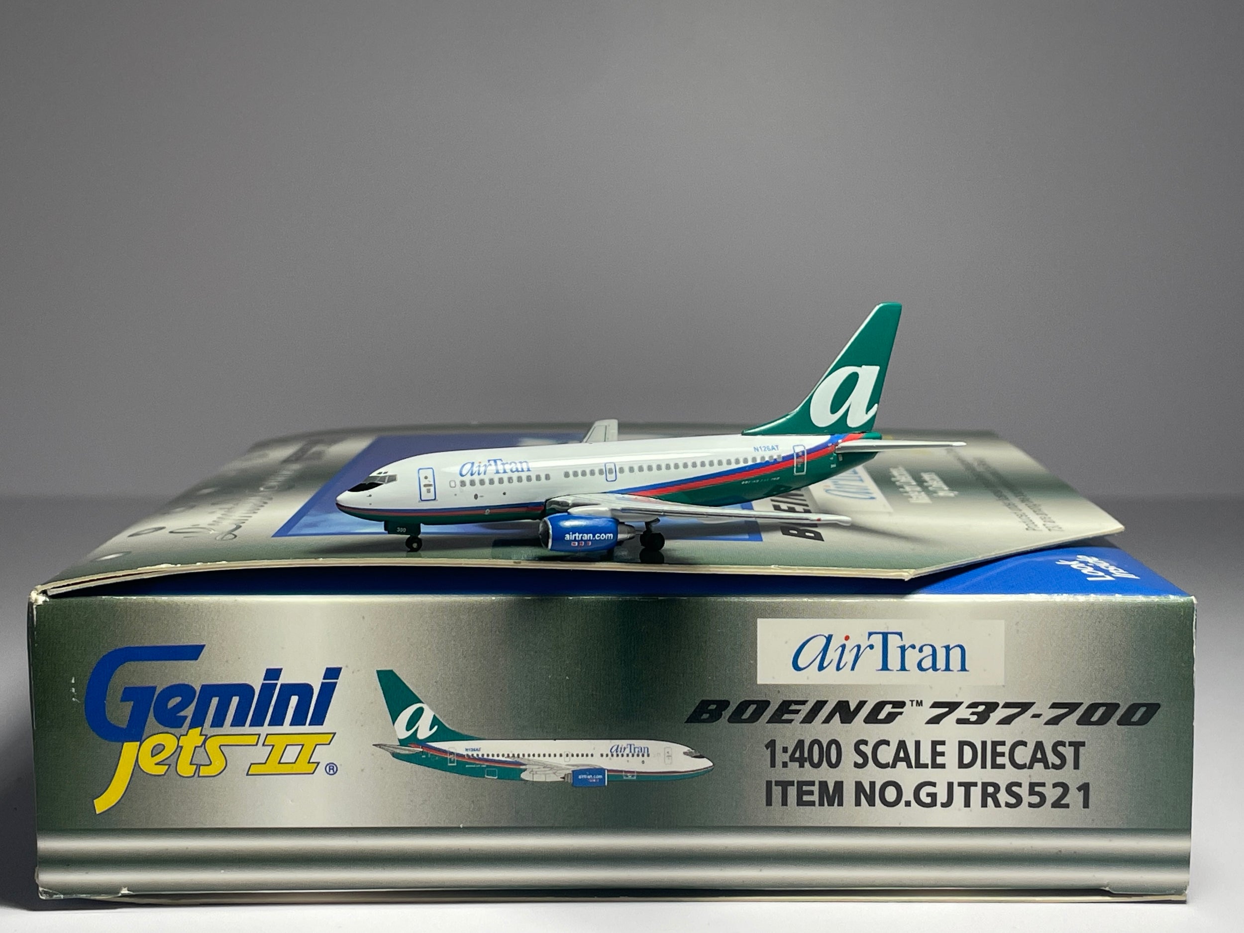 Gemini Jets 1:400 Air Tran Boeing 737-700 N126AT last scheme GJTRS521