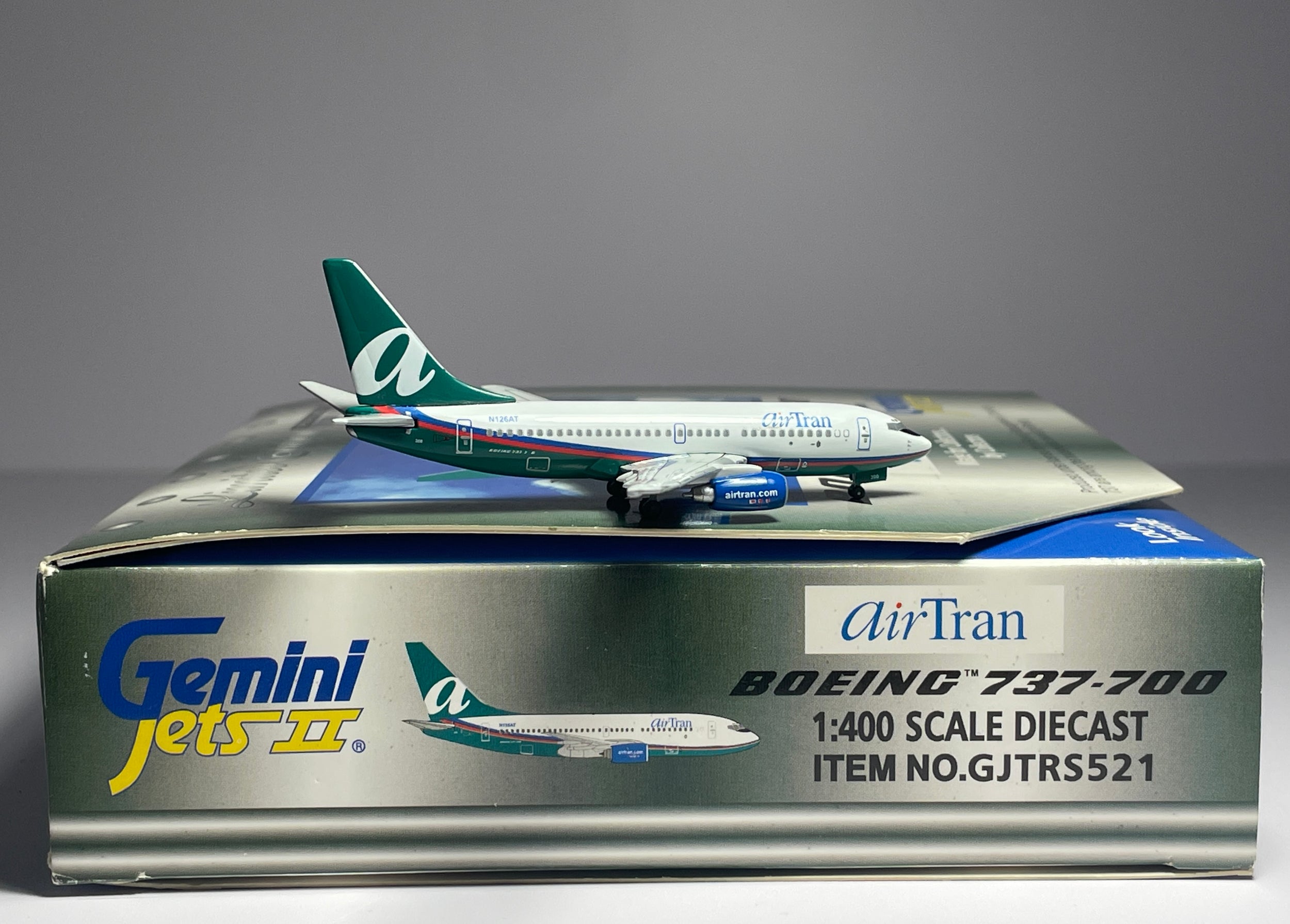 Gemini Jets 1:400 Air Tran Boeing 737-700 N126AT last scheme GJTRS521
