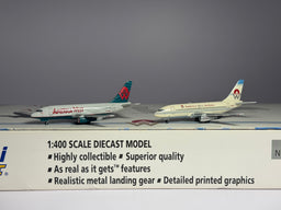 Gemini Jets 1:400 American West Airlines Boeing 737-200 N126AW & N189AW 2 Plane Set GJAWE542