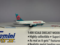 Gemini Jets 1:400 American West Airlines Boeing 737-200 N126AW & N189AW 2 Plane Set GJAWE542