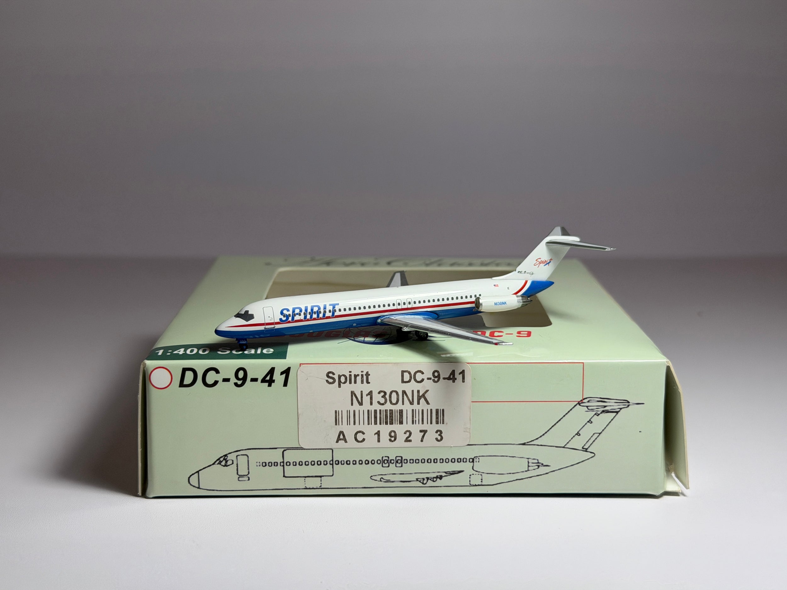 Spirit Airlines Douglas DC-9-40 1:400 Aeroclassics N130NK (AC19273)