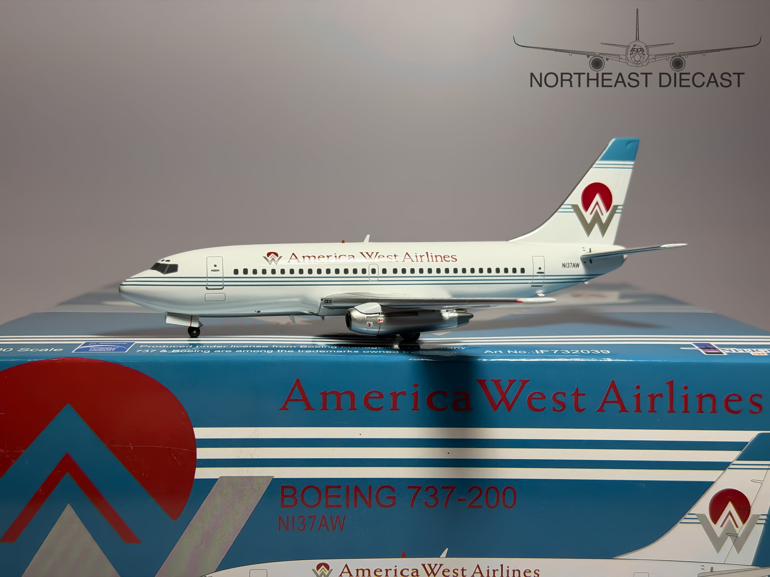 America West Boeing 737-200 1:200 Inflight200 N137AW (IF732039)