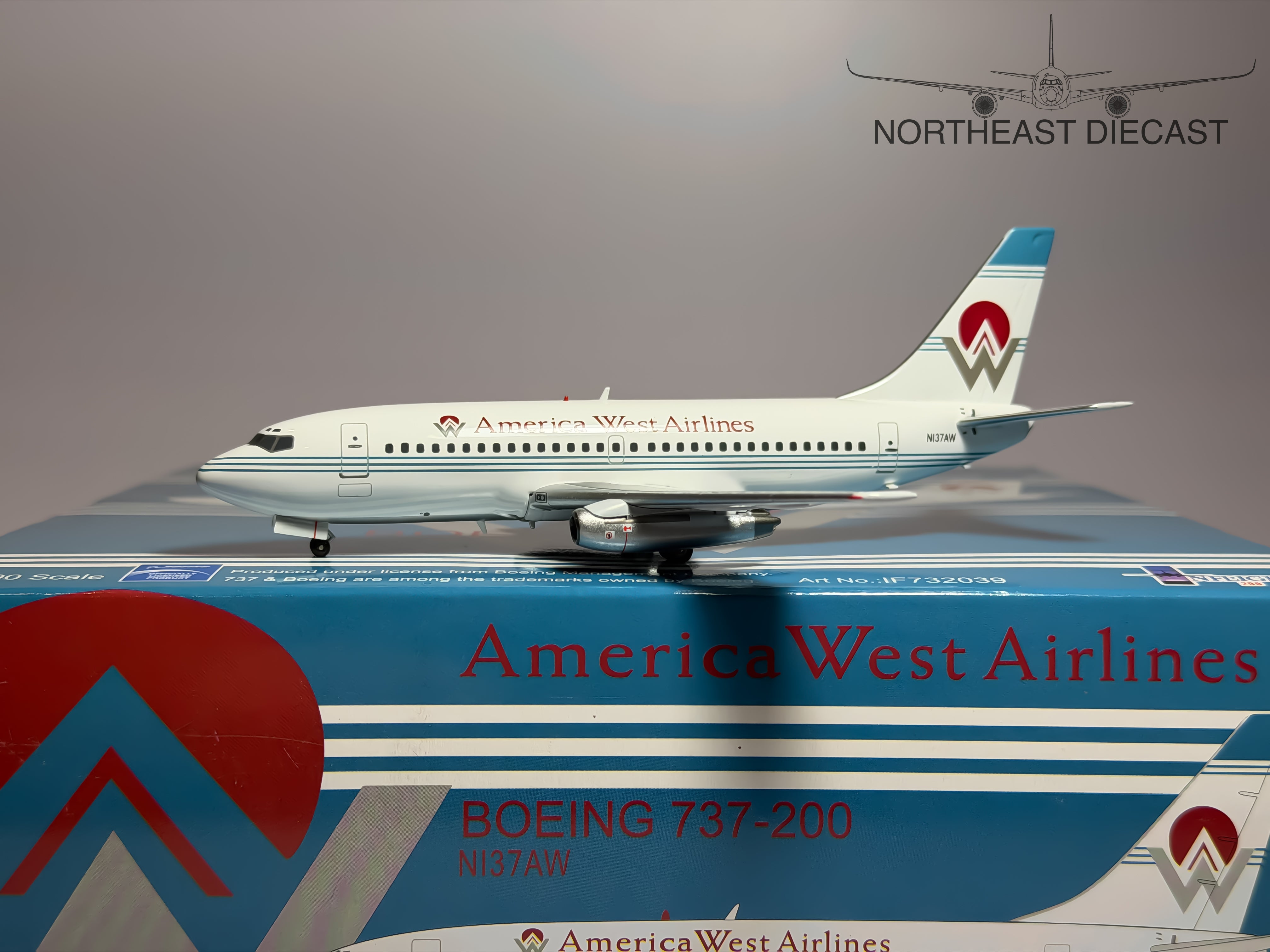 America West Boeing 737-200 1:200 Inflight200 N137AW (IF732039)