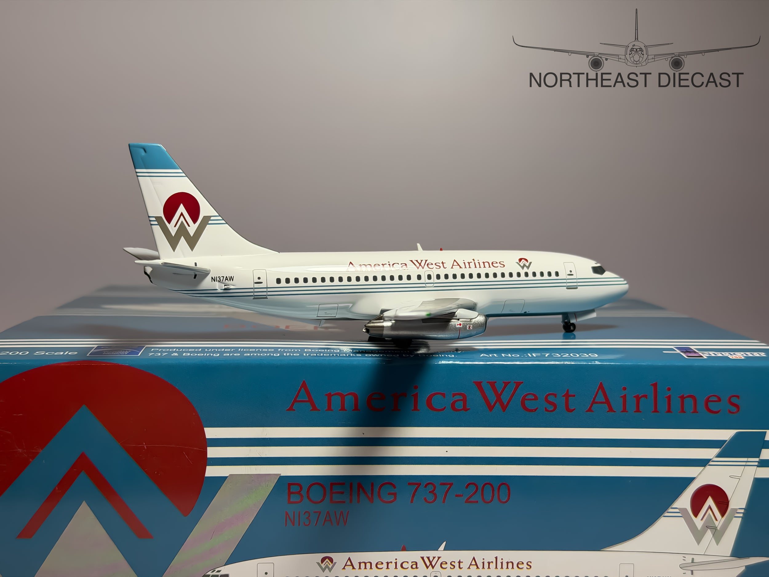 America West Boeing 737-200 1:200 Inflight200 N137AW (IF732039)
