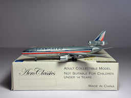 Aeroclassics 1:400 Transaero McDonnell Douglas DC-10-30 N140AA Polished American Hybrid ACN140AA