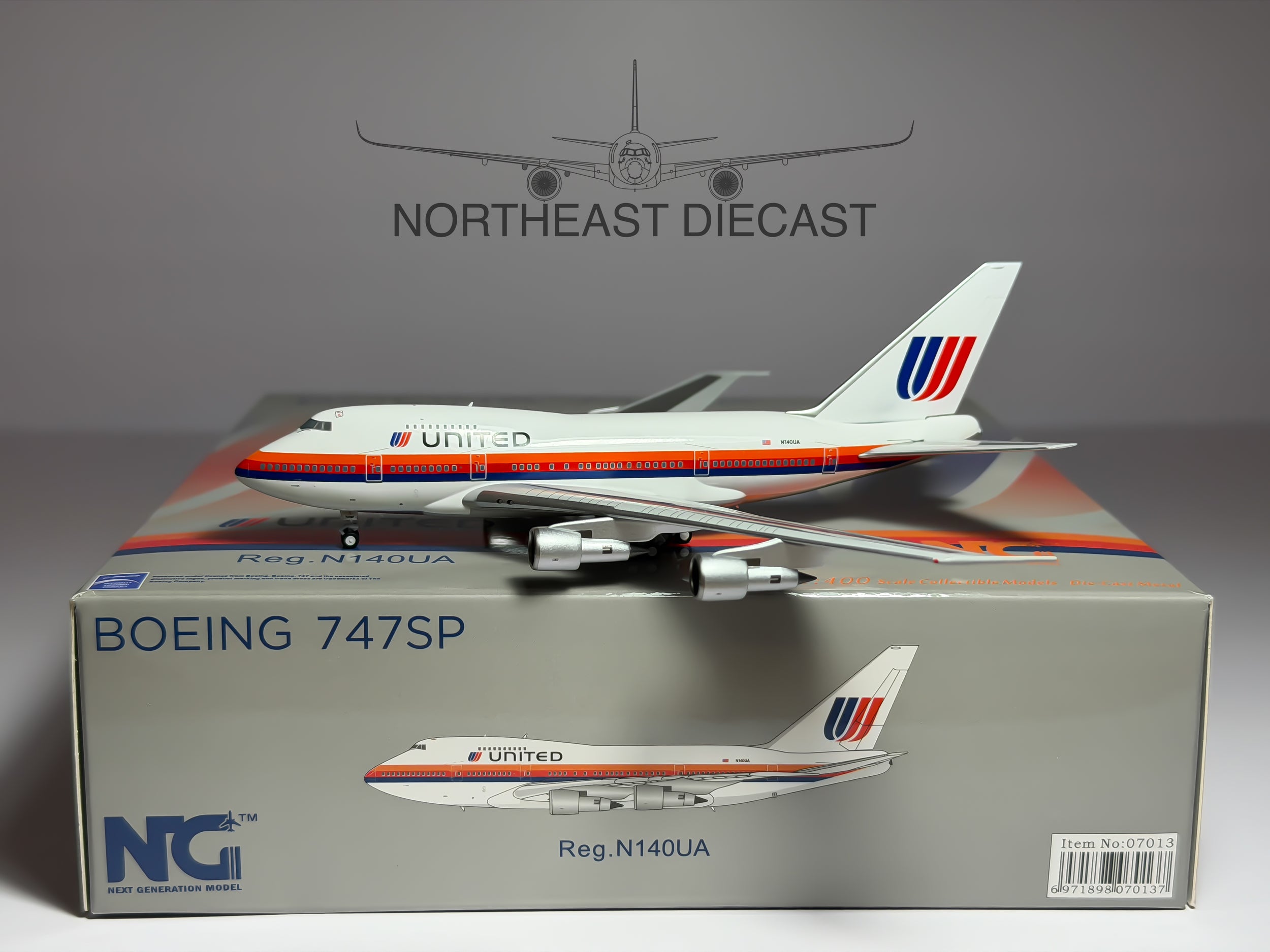 United Airlines Boeing 747SP 1:400 NG Models N140UA (NG07013)