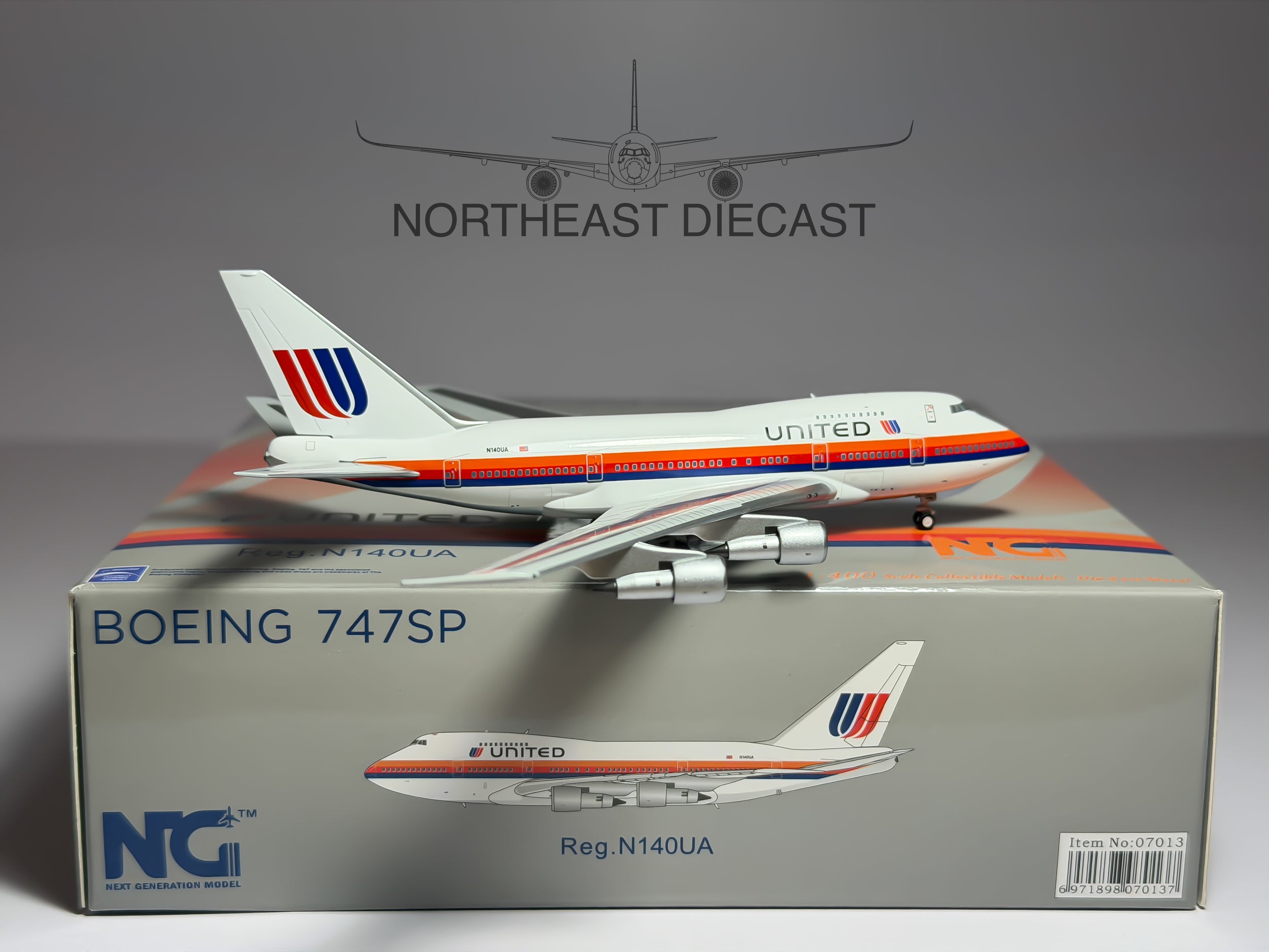 United Airlines Boeing 747SP 1:400 NG Models N140UA (NG07013)