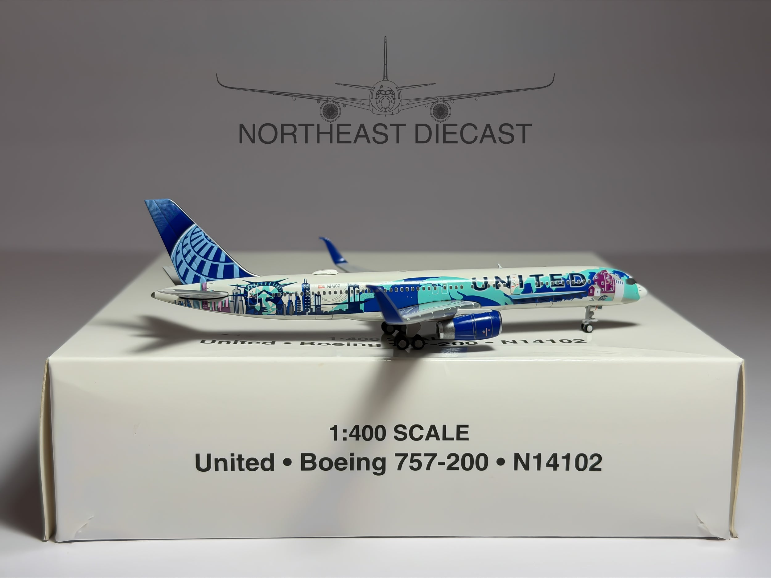 United Airlines Boeing 757-200 1:400 Gemini Jets N14102 (GJN14102)